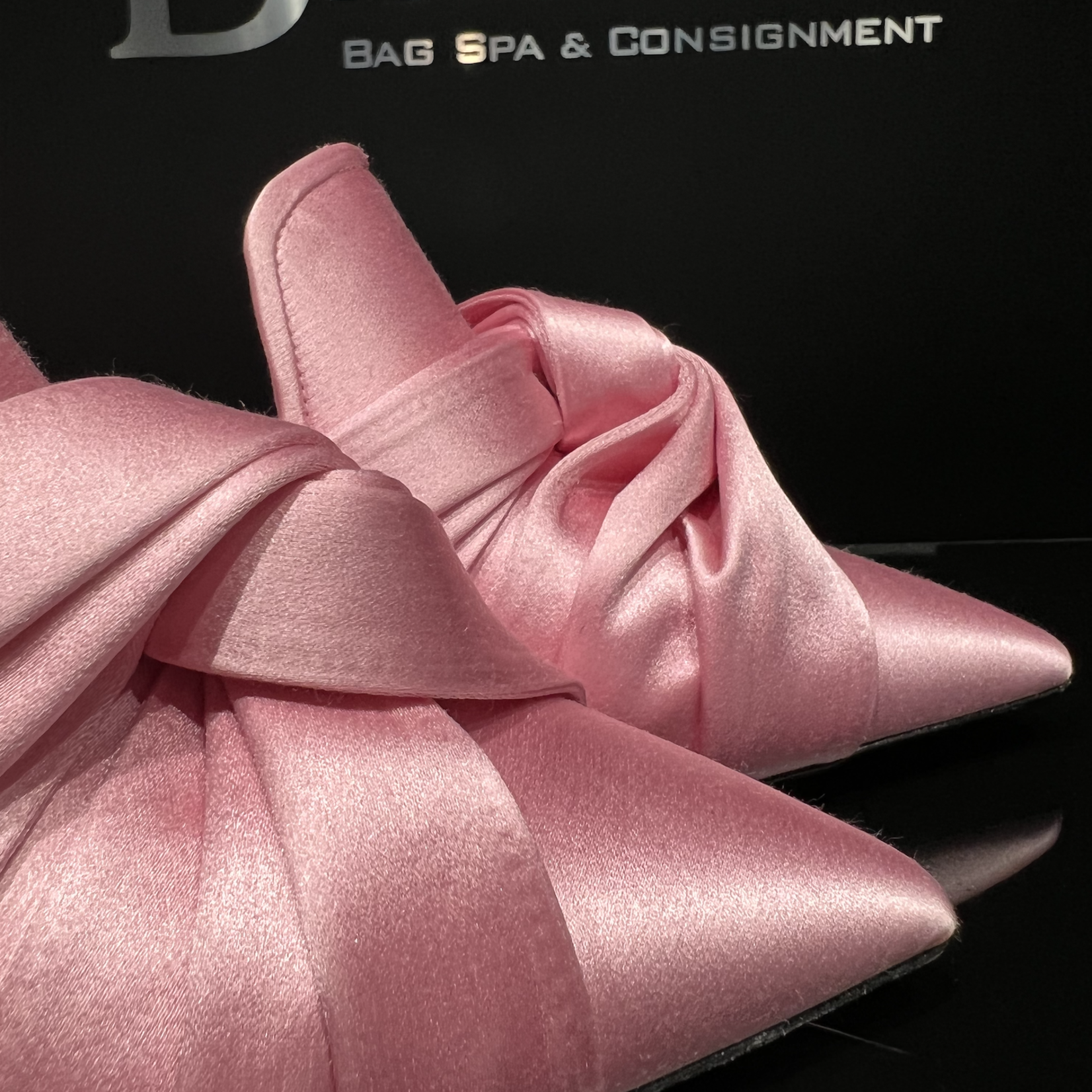 N21 Pink Knot Satin Mules- 39