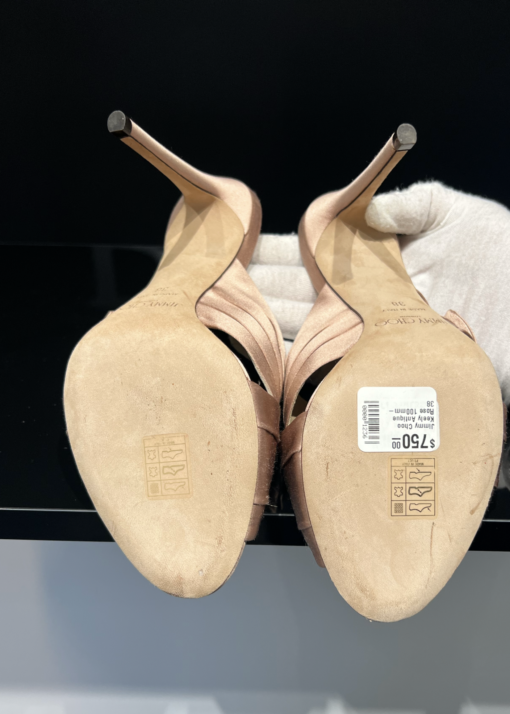 Jimmy Choo Jimmy Choo Keely Antique Rose 100mm- 38