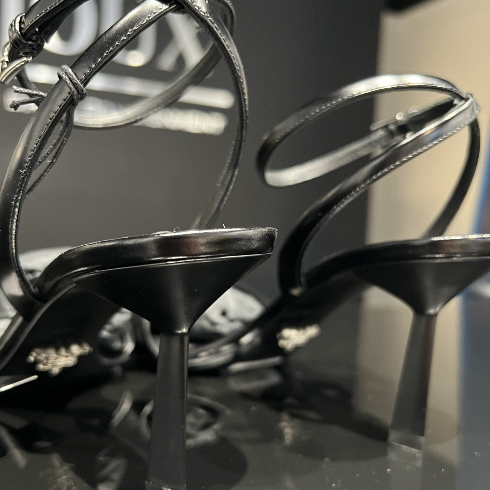 Prada SOLD - Prada Brushed Leather Sandals - Size 37.5