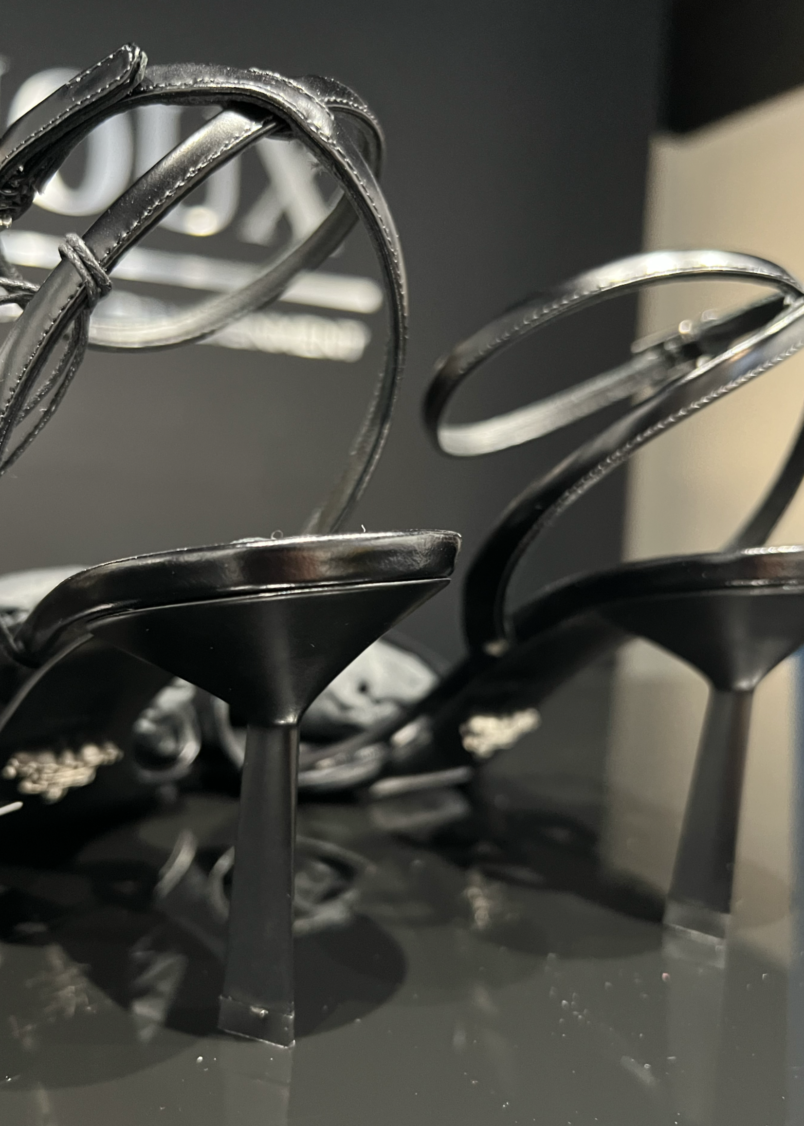 Prada SOLD - Prada Brushed Leather Sandals - Size 37.5