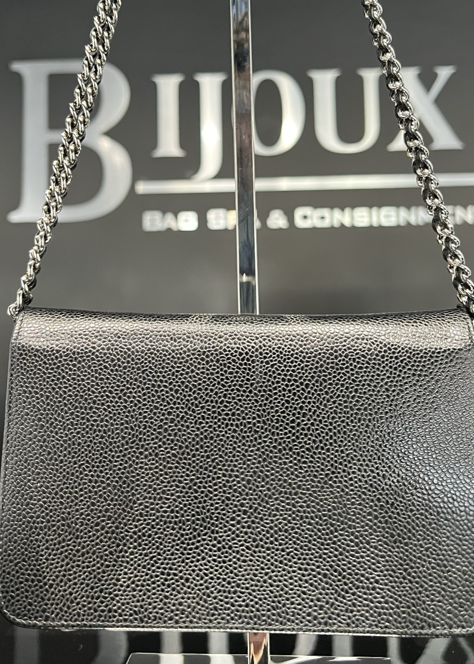 Chanel SOLD - Chanel WOC Caviar Black SHW