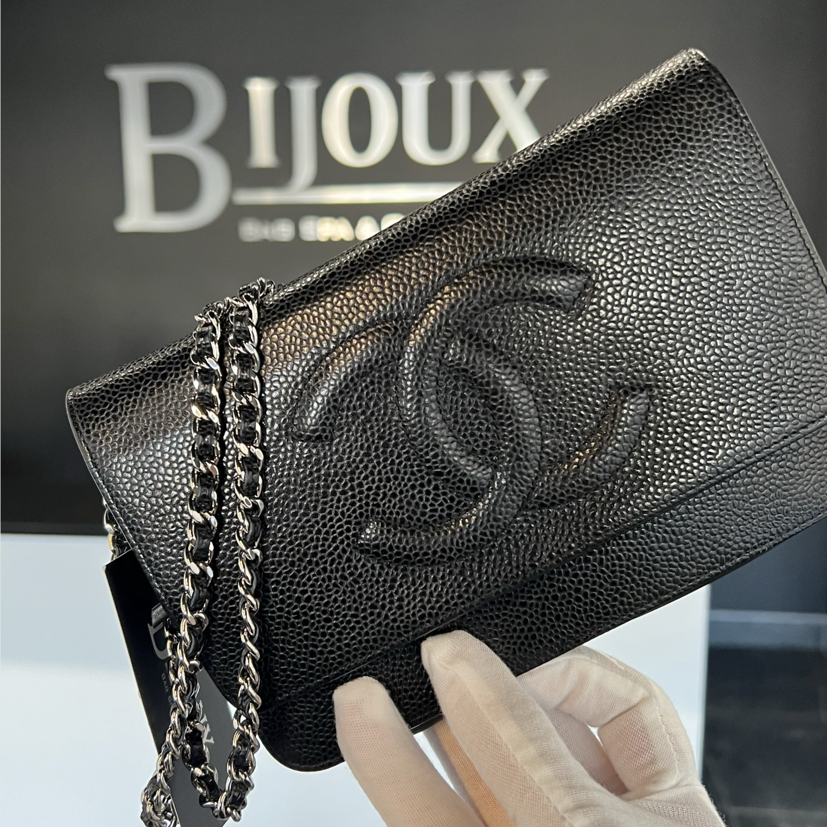 Chanel WOC Caviar Black SHW - Bijoux Bag Spa & Consignment