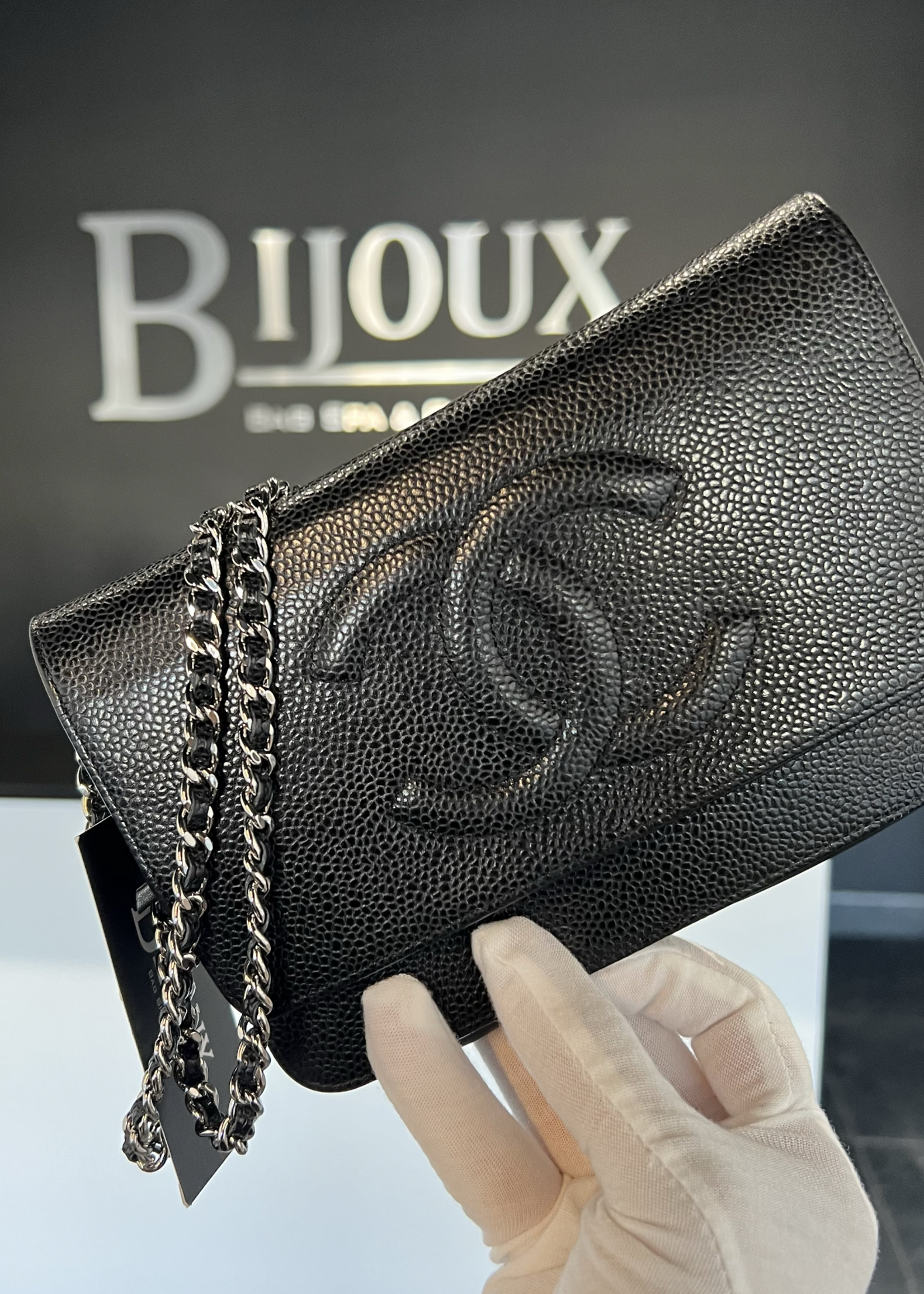 Chanel SOLD - Chanel WOC Caviar Black SHW