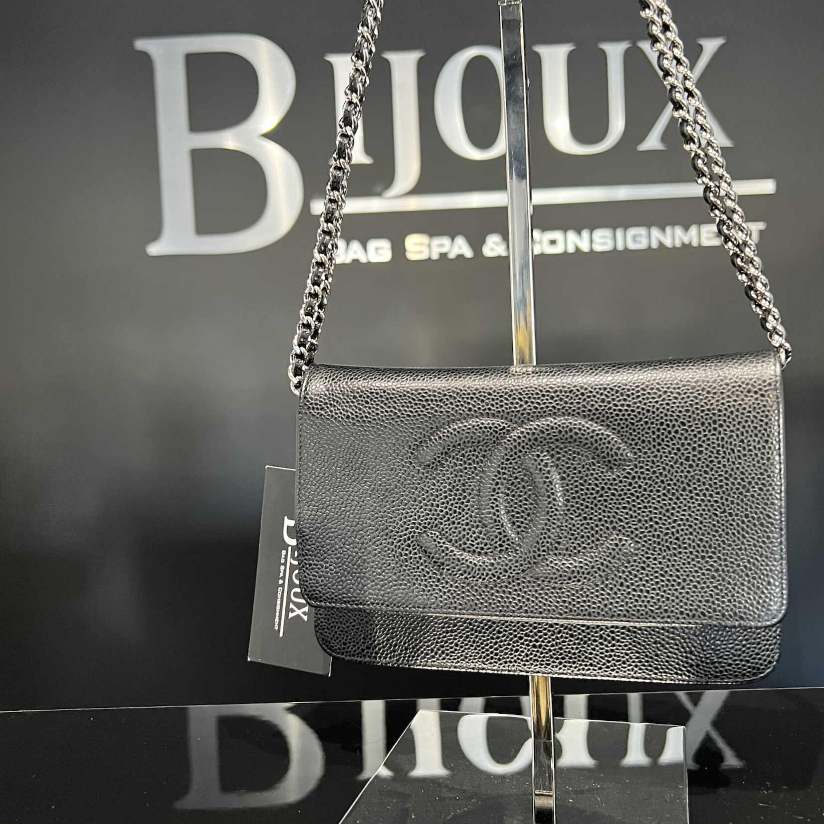 Chanel SOLD - Chanel WOC Caviar Black SHW