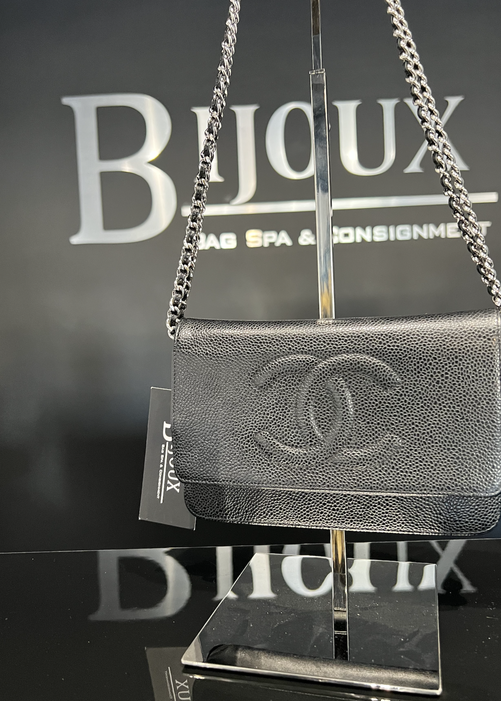 Chanel SOLD - Chanel WOC Caviar Black SHW