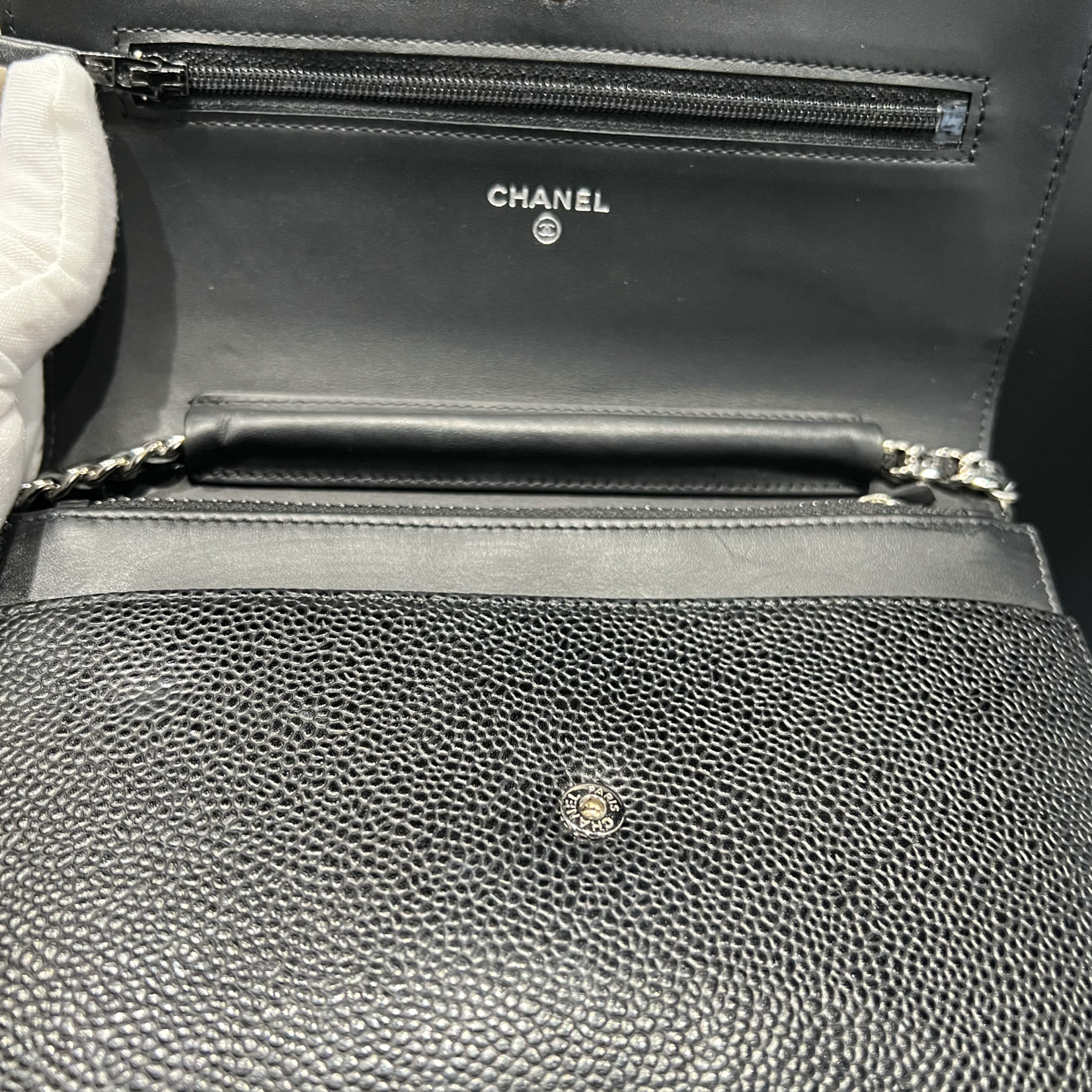 Chanel SOLD - Chanel WOC Caviar Black SHW