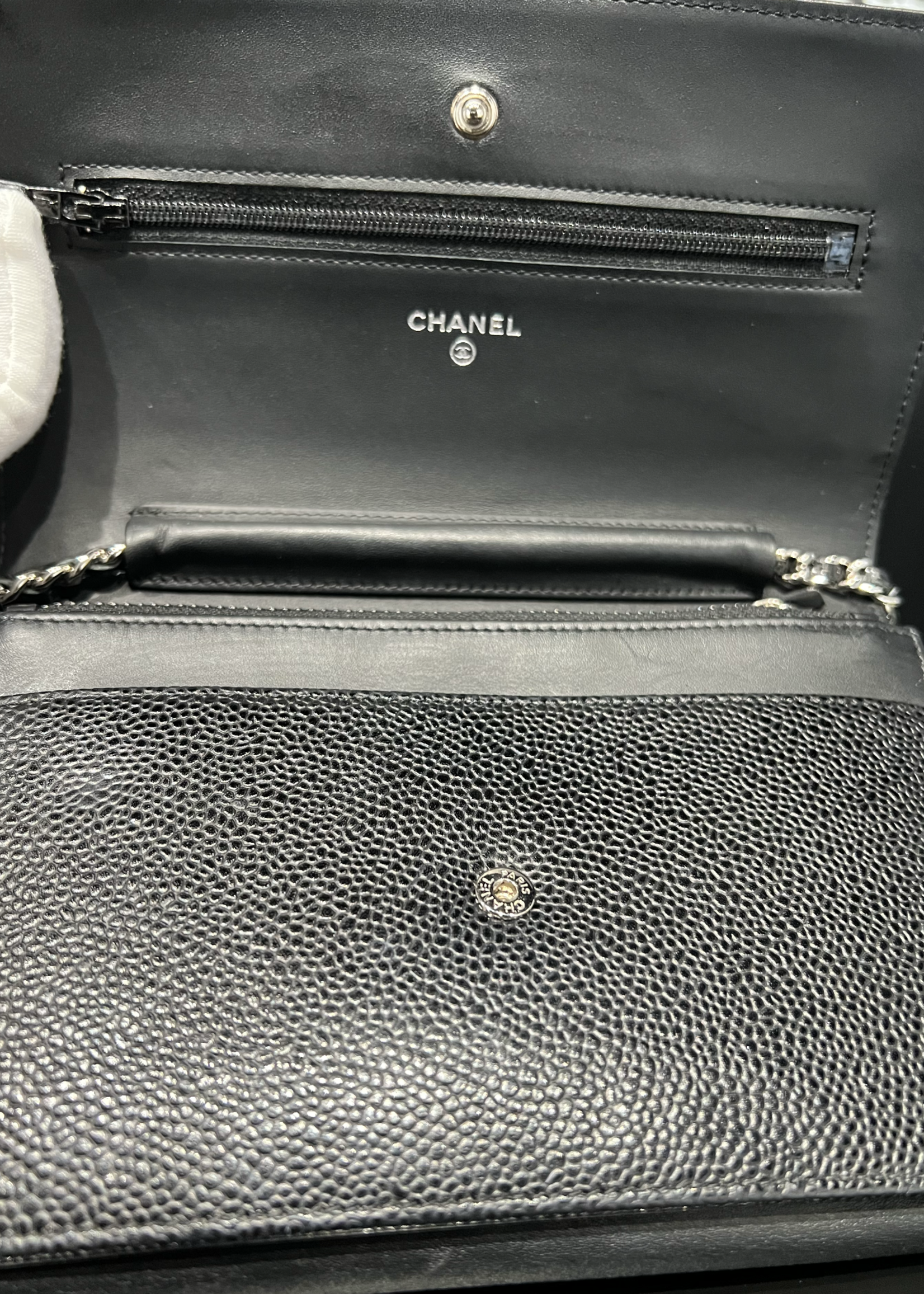 Chanel SOLD - Chanel WOC Caviar Black SHW