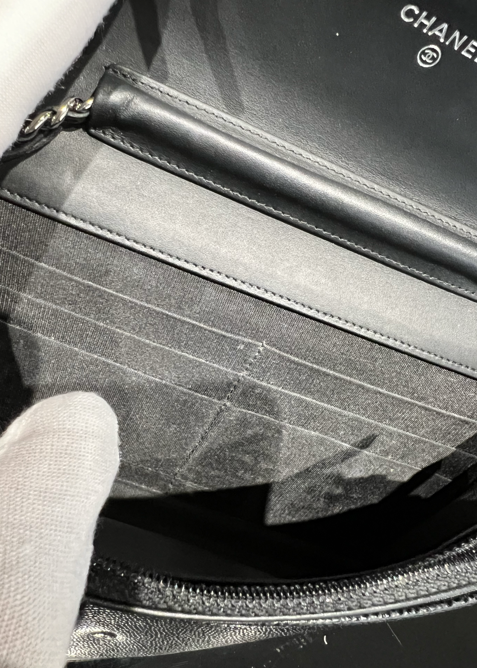 Chanel SOLD - Chanel WOC Caviar Black SHW