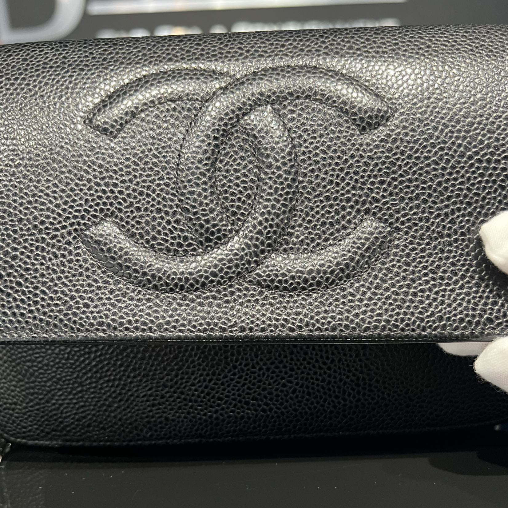 Chanel SOLD - Chanel WOC Caviar Black SHW