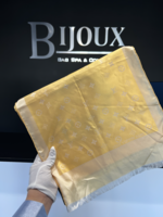 Louis Vuitton SOLD - Louis Vuitton Yellow Silk Monogram Scarf