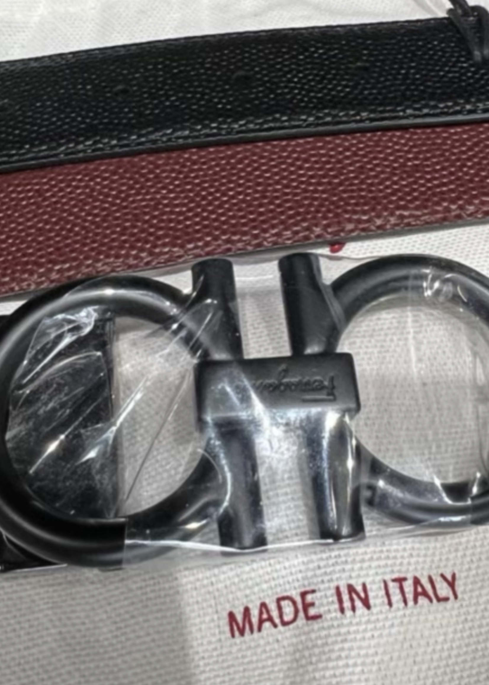 Salvatore Ferragamo Salvatore Ferragamo Reversible Black/Brown Belt 100