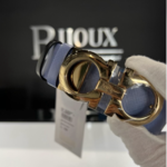 Salvatore Ferragamo SOLD - Salvatore Ferragamo Reversible Blue/Black 100 Belt