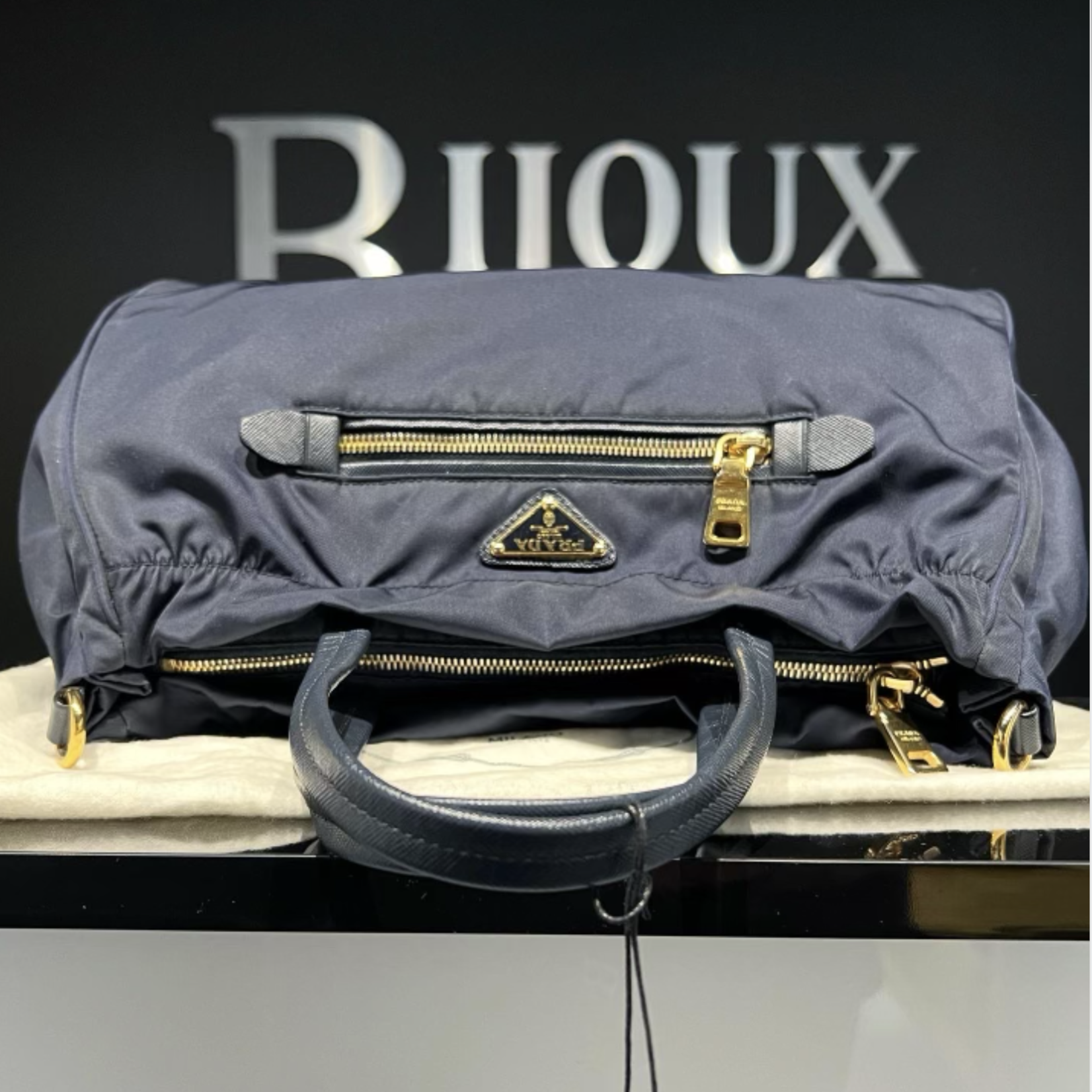 Prada SOLD - Prada Nylon Tessuto Saffiano Nylon Tote