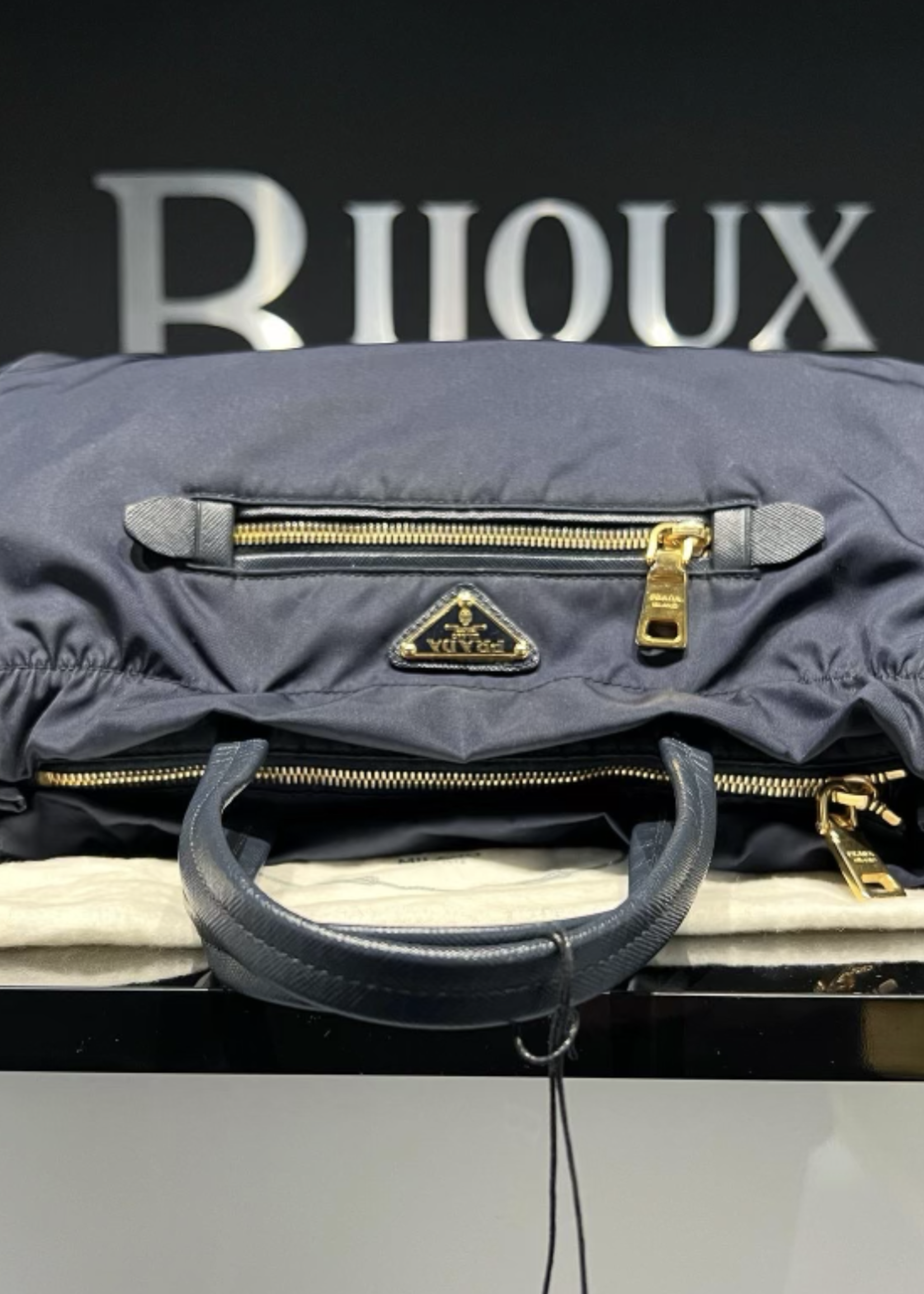 Prada SOLD - Prada Nylon Tessuto Saffiano Nylon Tote