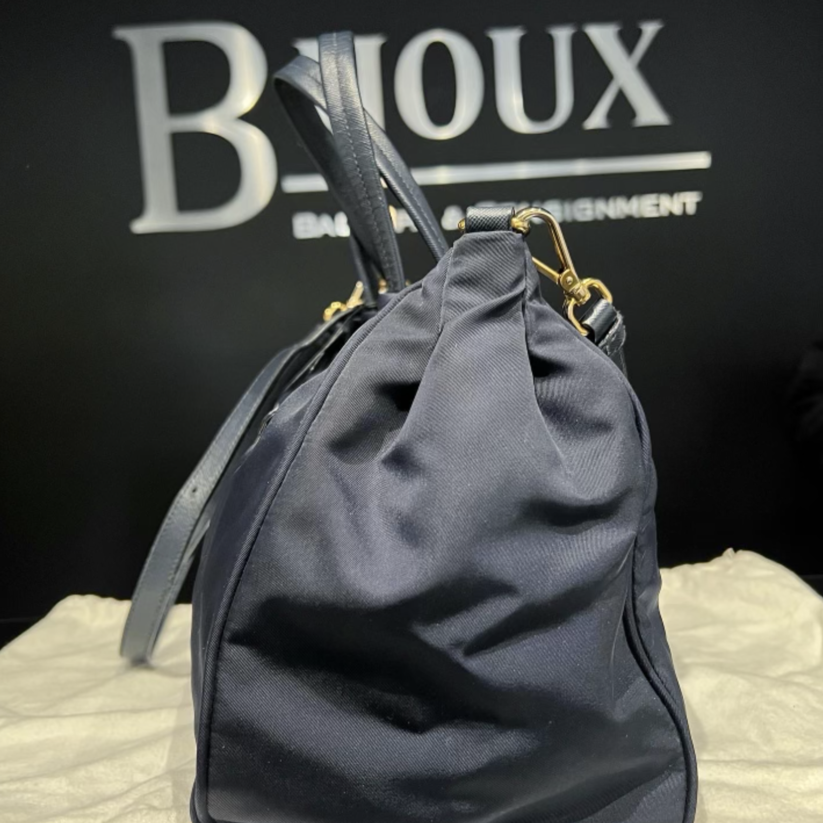 Prada SOLD - Prada Nylon Tessuto Saffiano Nylon Tote