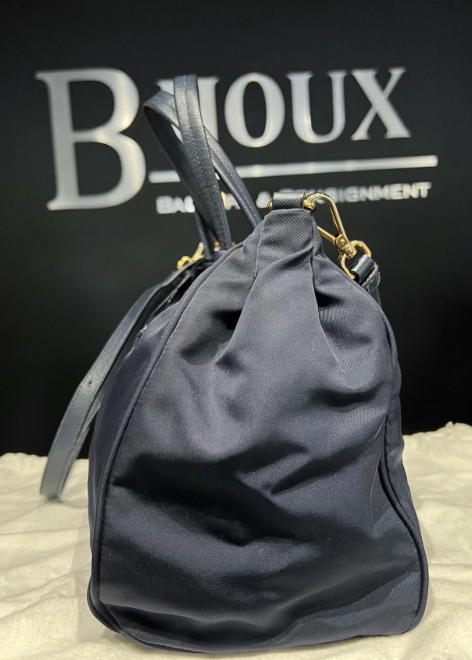 Prada SOLD - Prada Nylon Tessuto Saffiano Nylon Tote