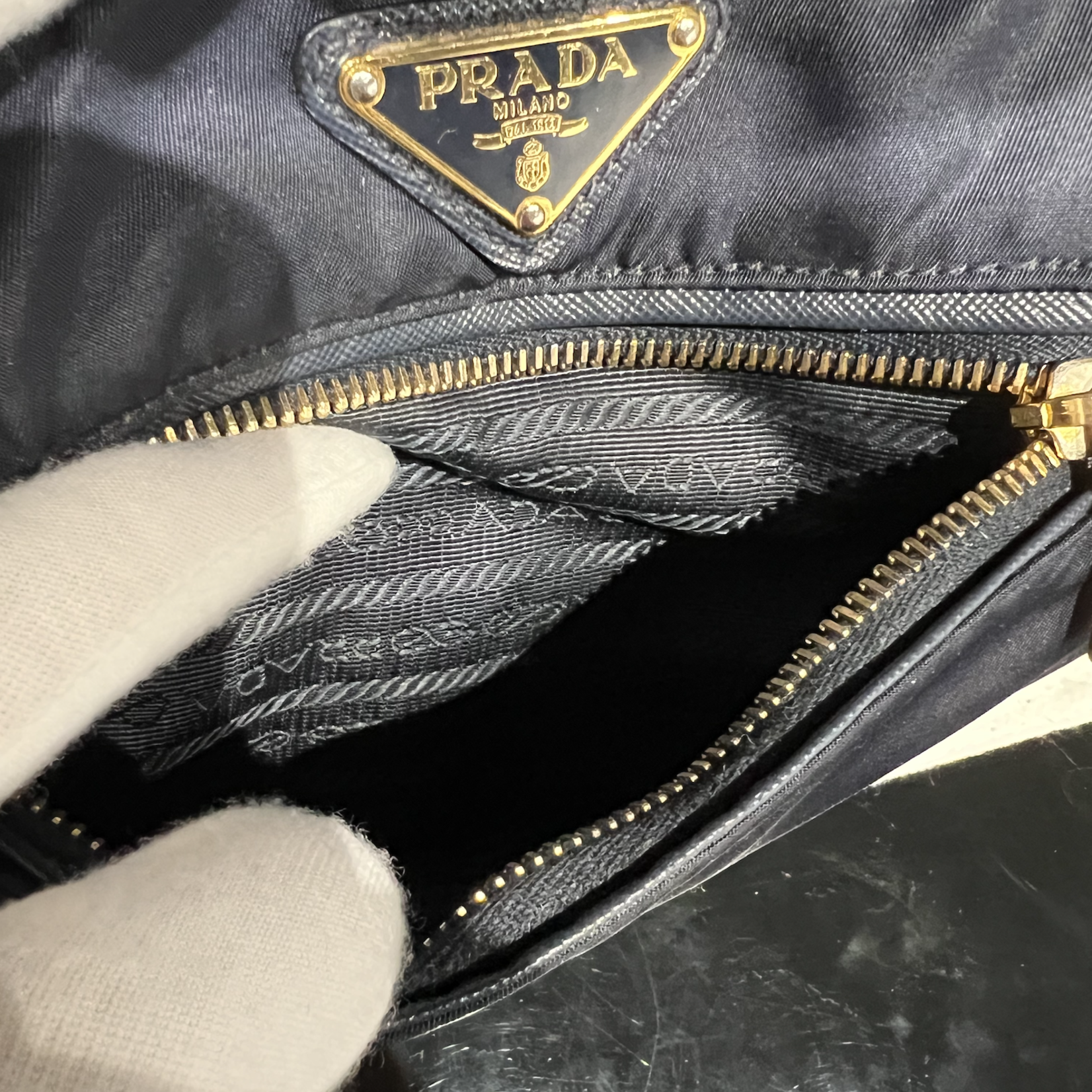 Prada SOLD - Prada Nylon Tessuto Saffiano Nylon Tote