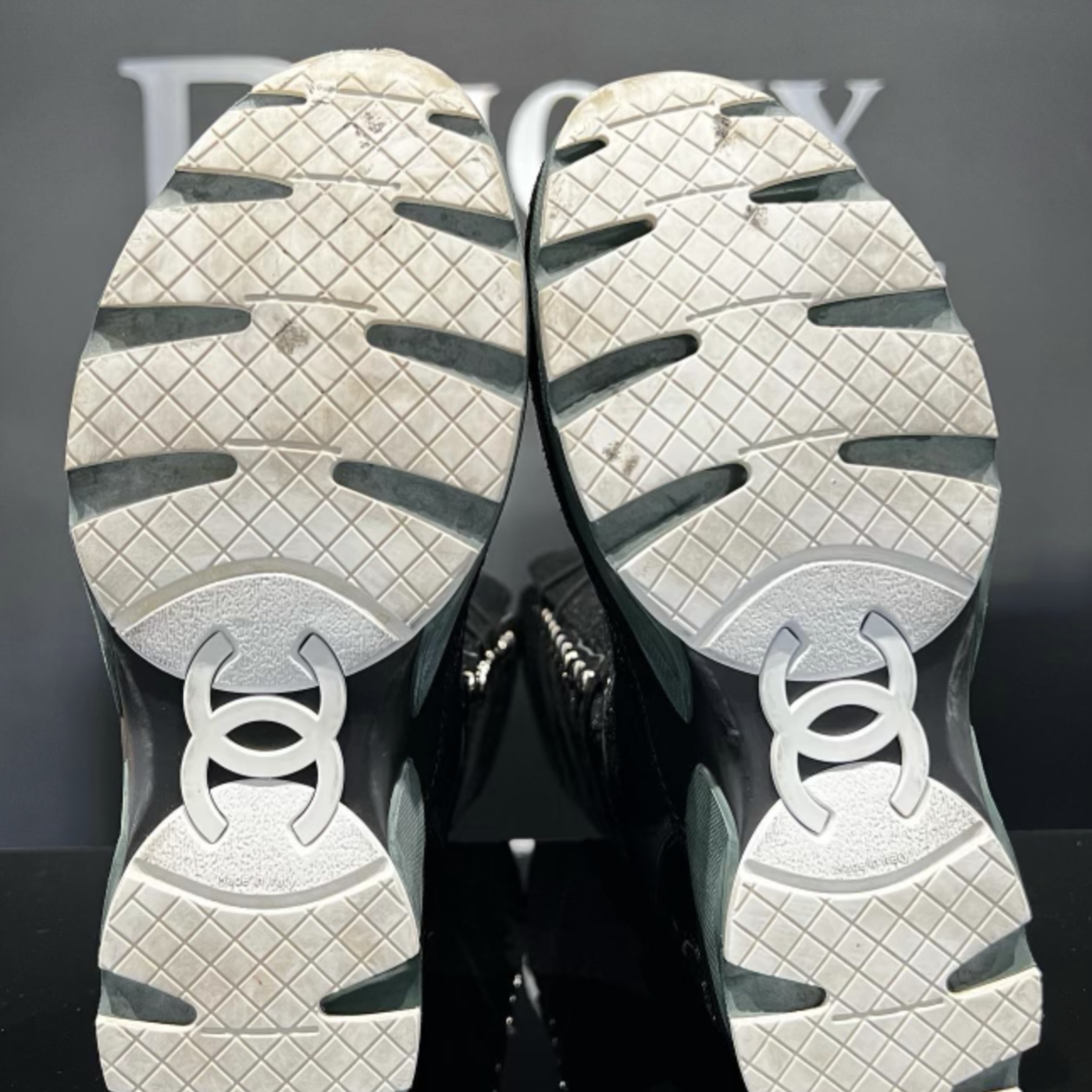 Chanel SOLD - Chanel Tweed Sneaker Boot