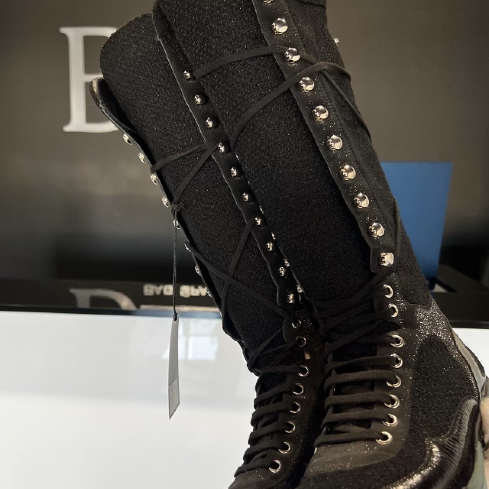 Chanel SOLD - Chanel Tweed Sneaker Boot