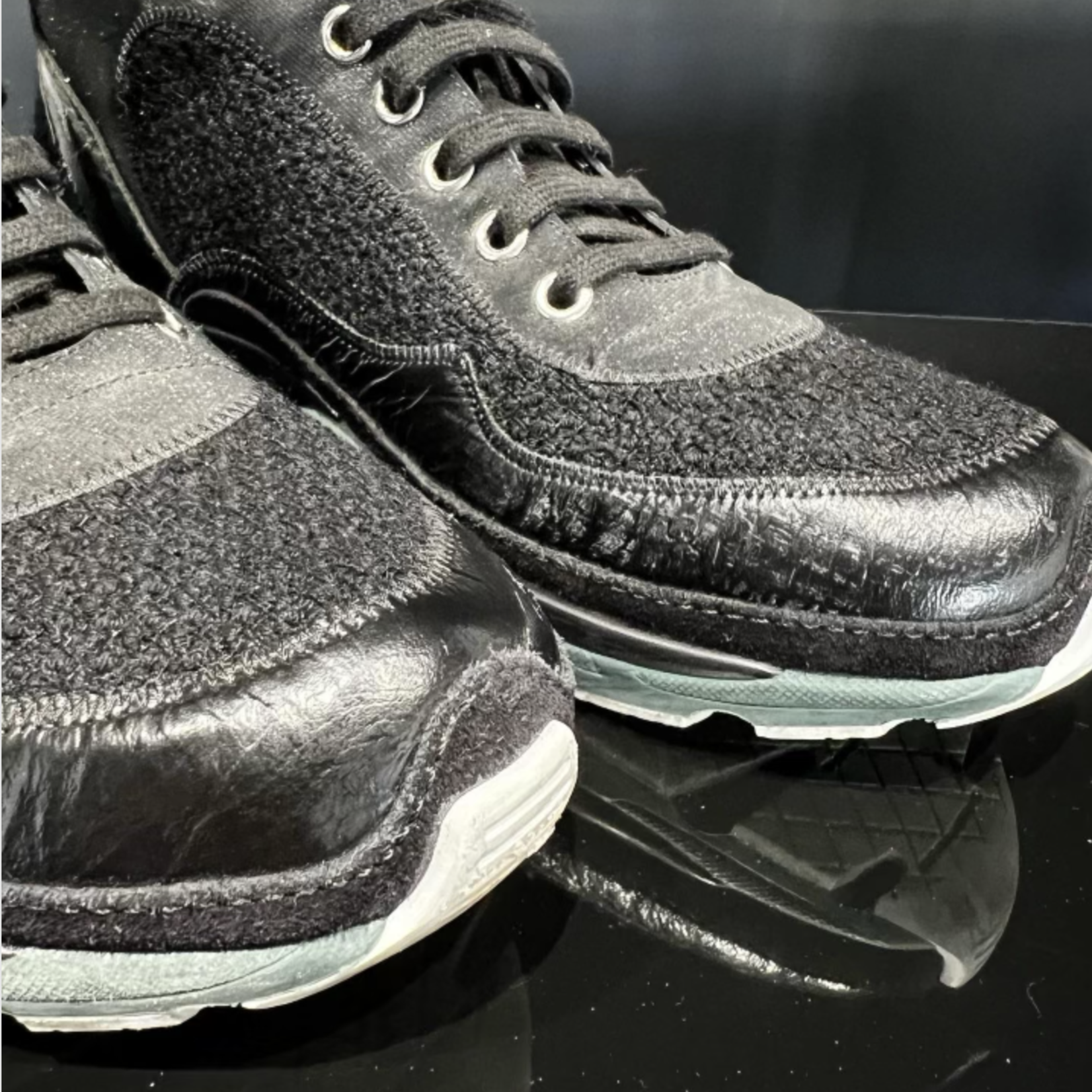 Chanel SOLD - Chanel Tweed Sneaker Boot