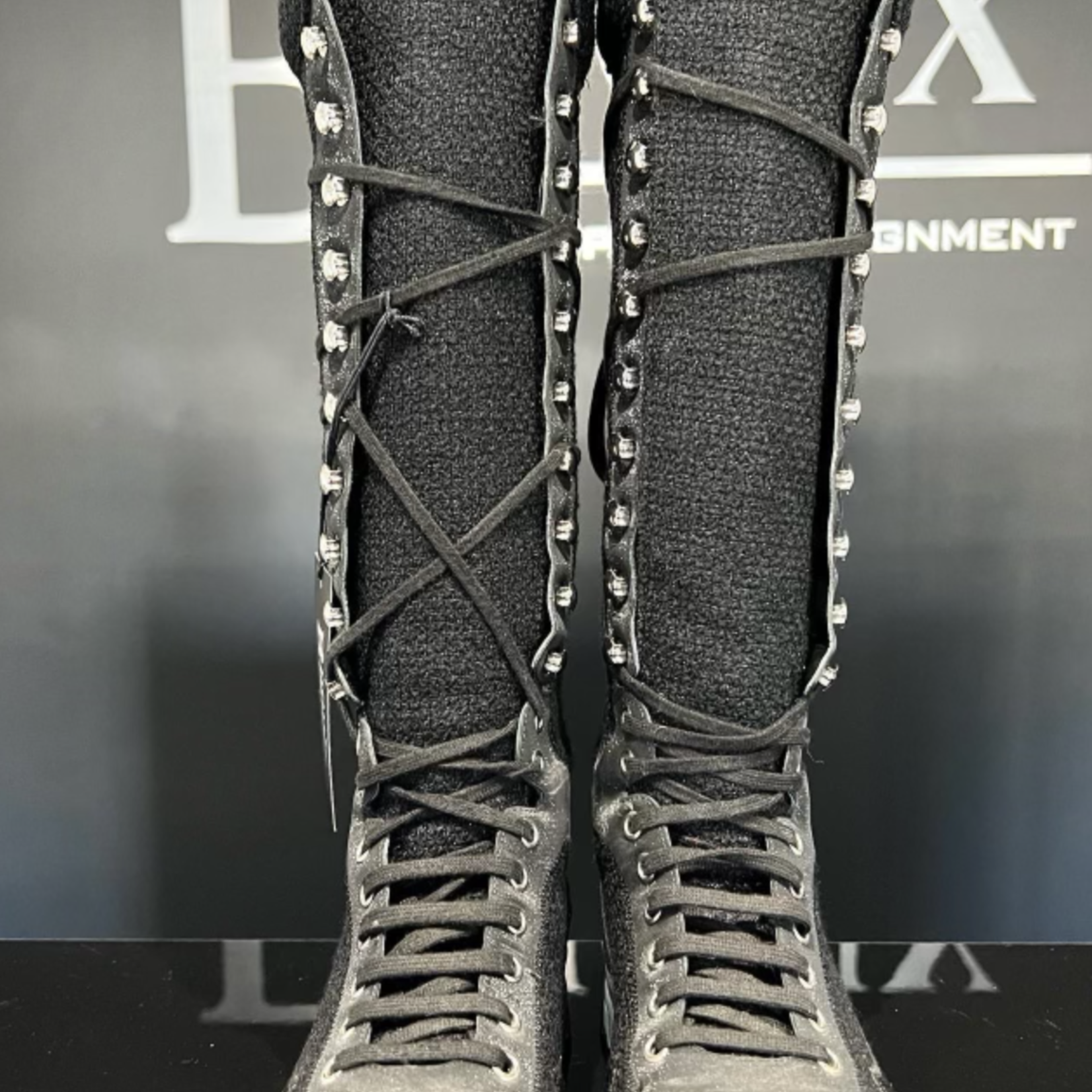 Chanel SOLD - Chanel Tweed Sneaker Boot