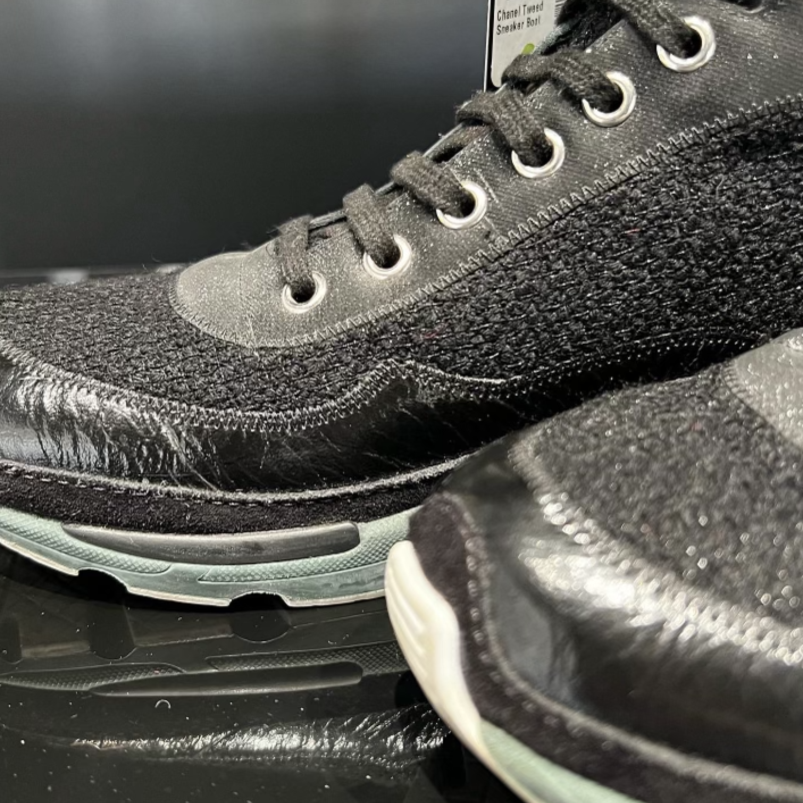 Chanel SOLD - Chanel Tweed Sneaker Boot