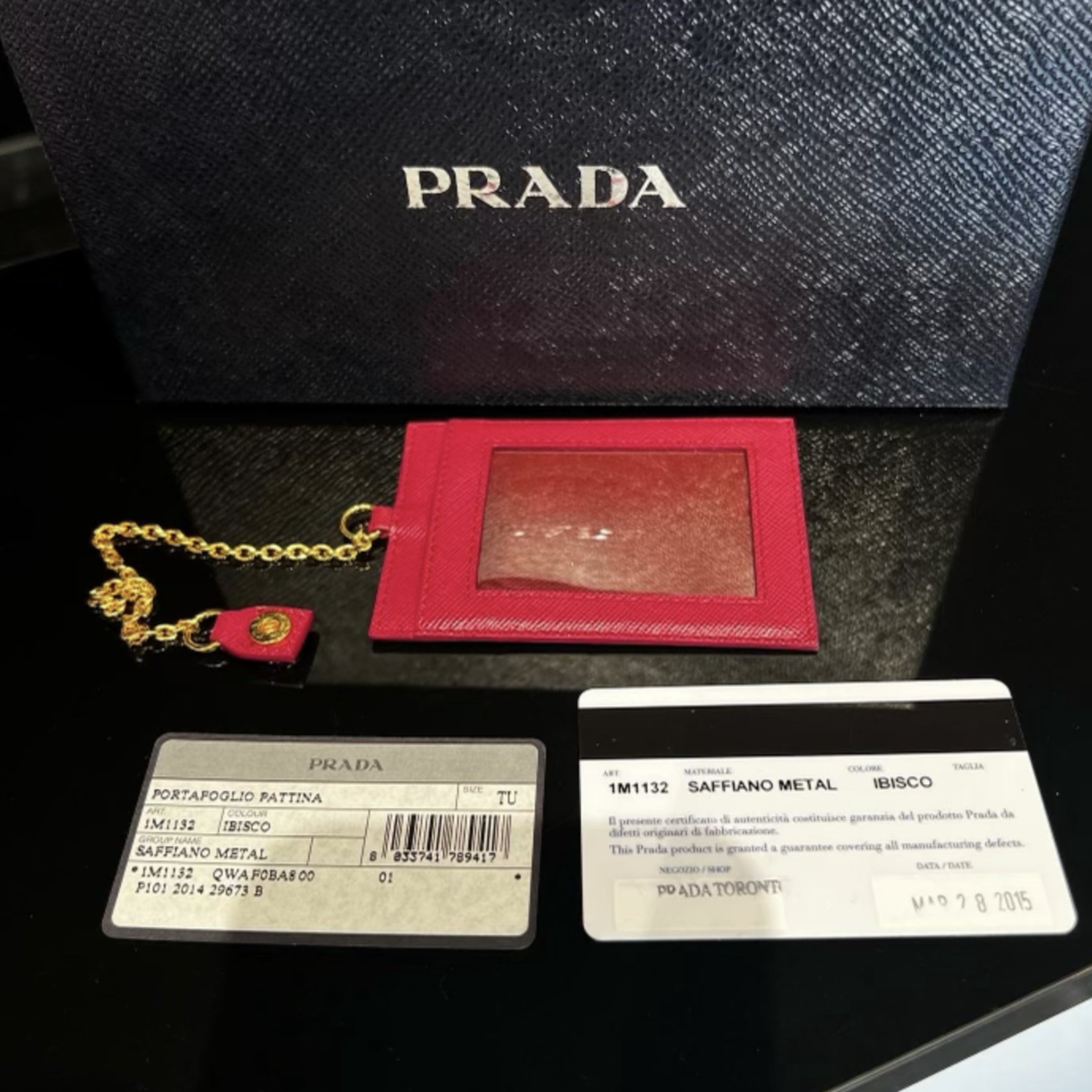 Prada SOLD - Prada Large Saffiano Leather Wallet