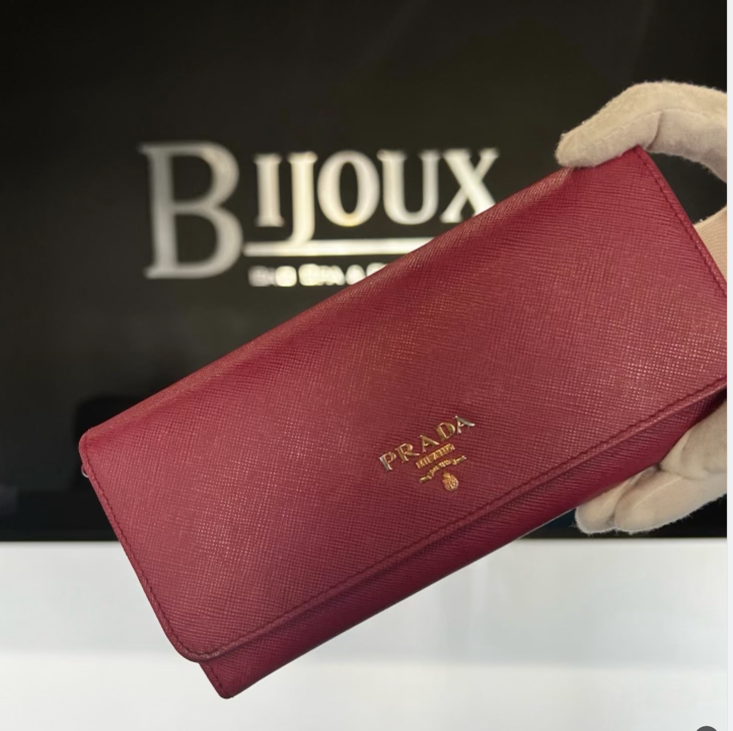 Prada Large Saffiano Leather Wallet - Bijoux Bag Spa & Consignment