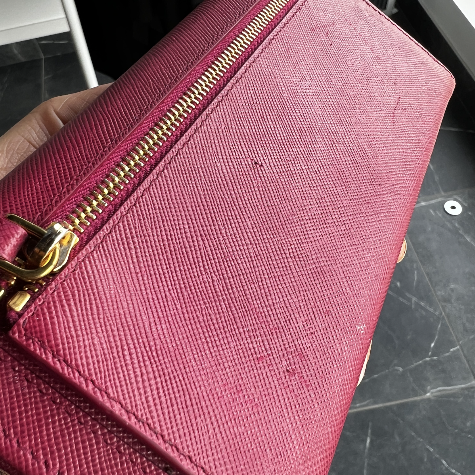 Prada SOLD - Prada Large Saffiano Leather Wallet