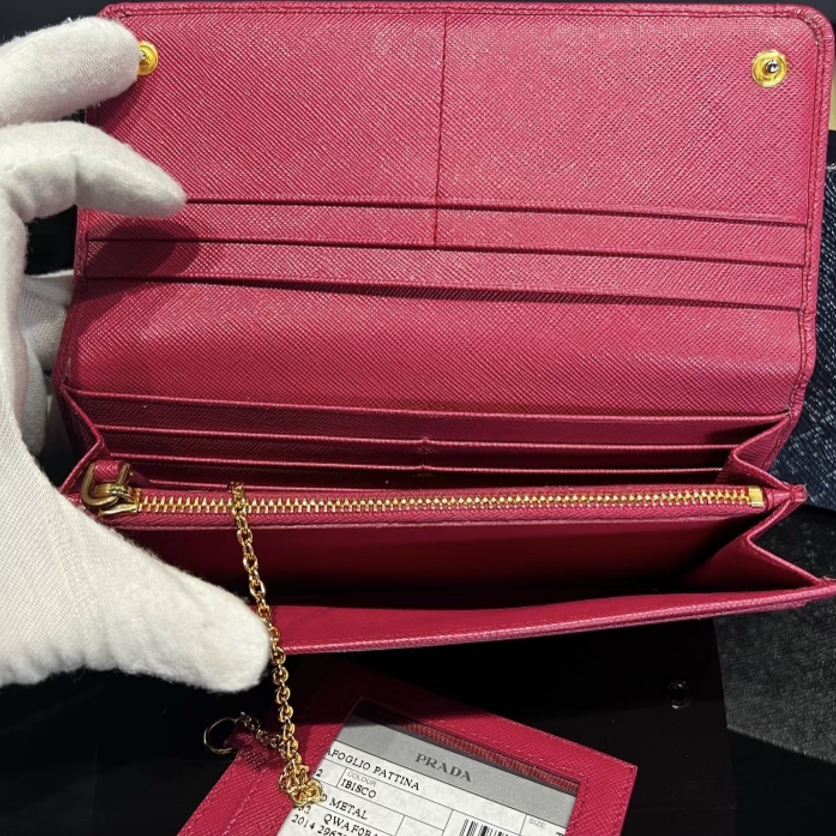 Prada SOLD - Prada Large Saffiano Leather Wallet