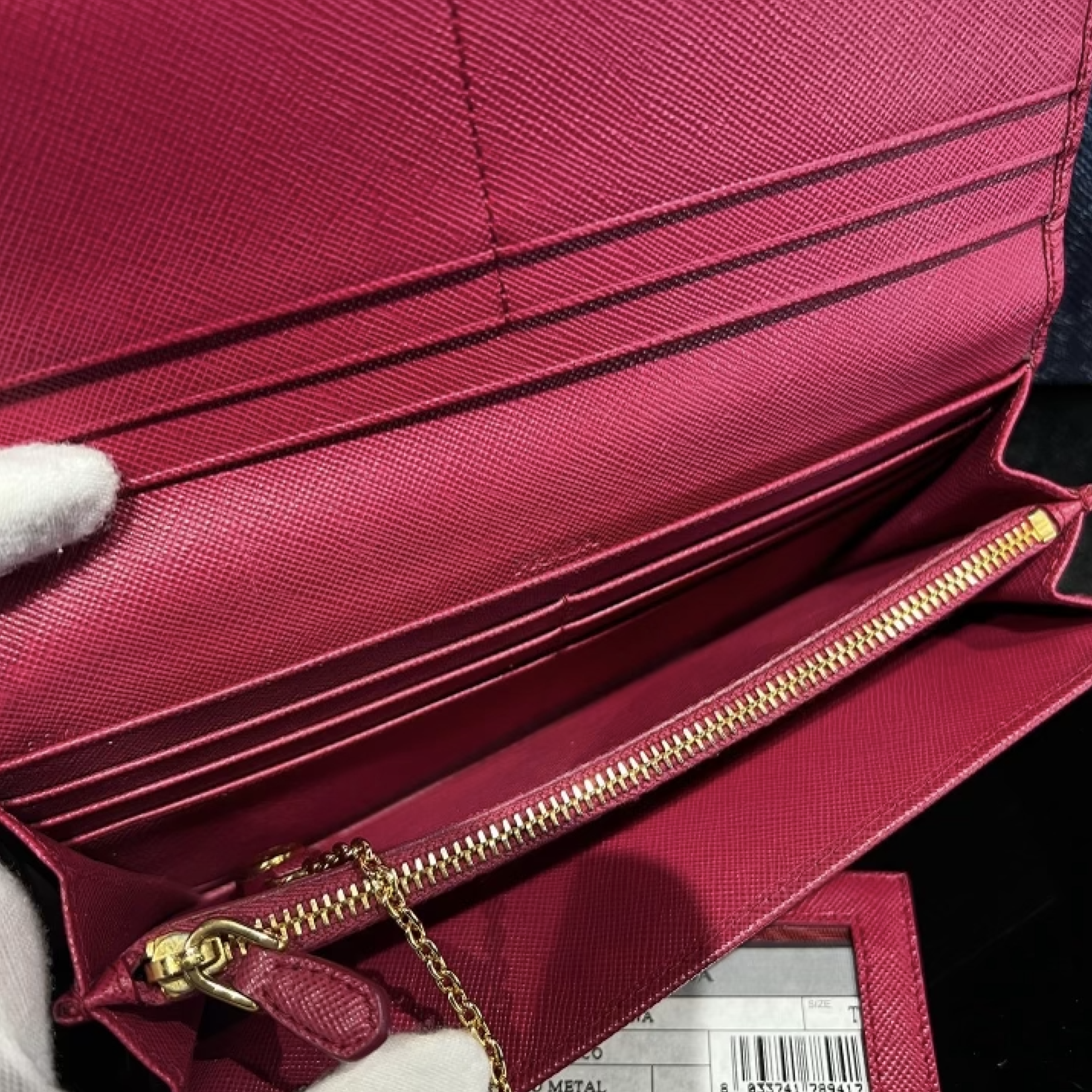 Prada SOLD - Prada Large Saffiano Leather Wallet