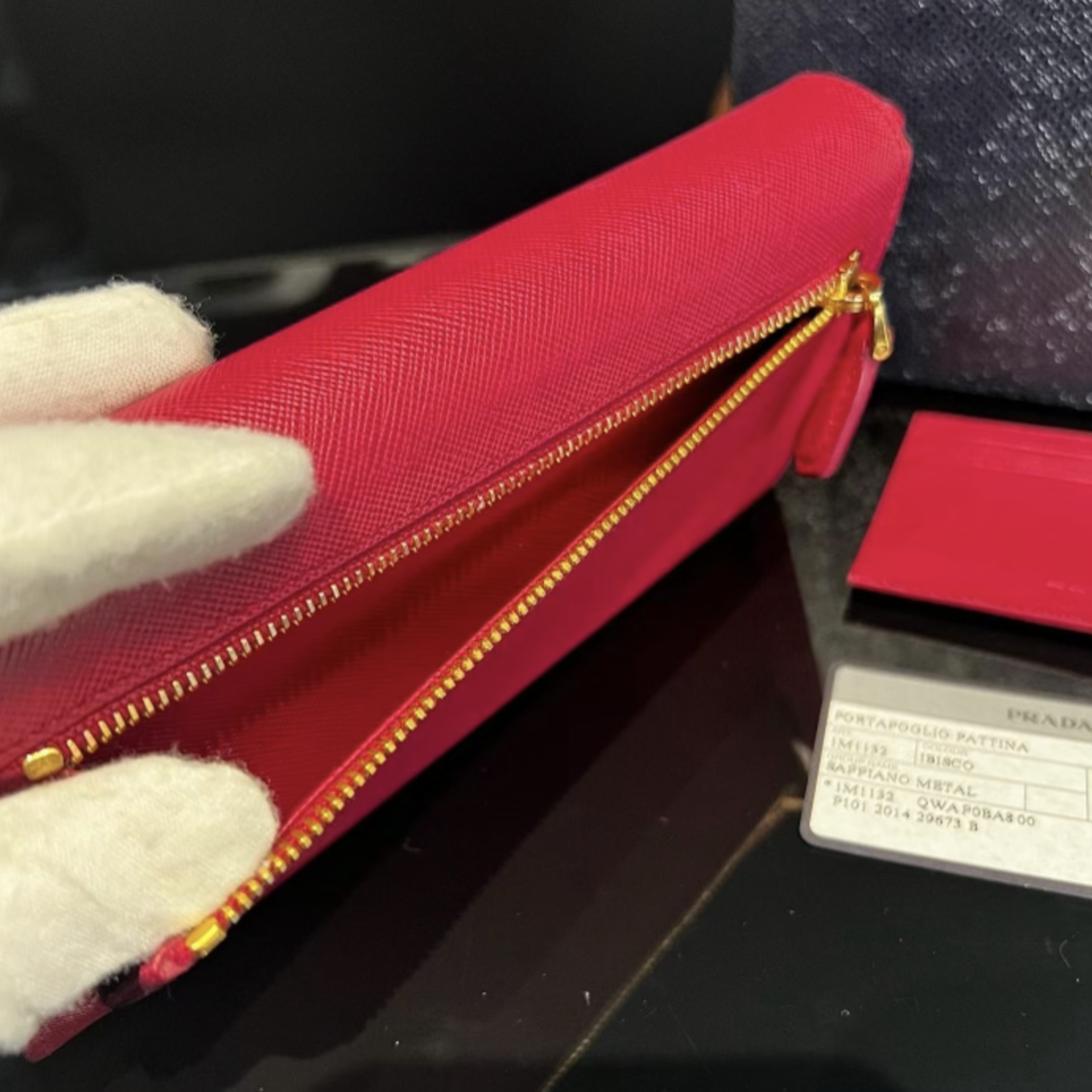 Prada SOLD - Prada Large Saffiano Leather Wallet