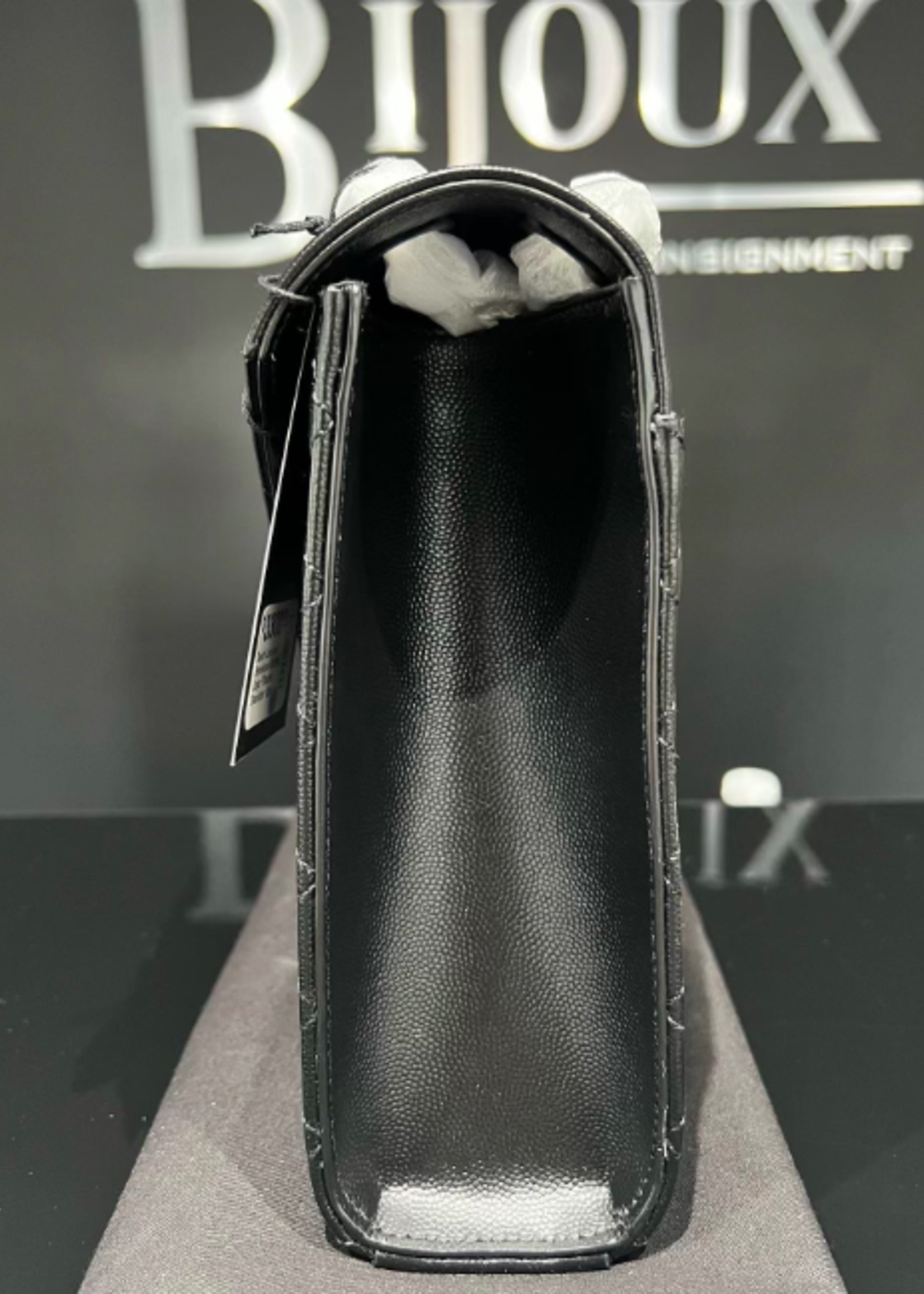 Saint Laurent SOLD - Saint Laurent Envelope Quilted Logo Plaque Shoulder Bag