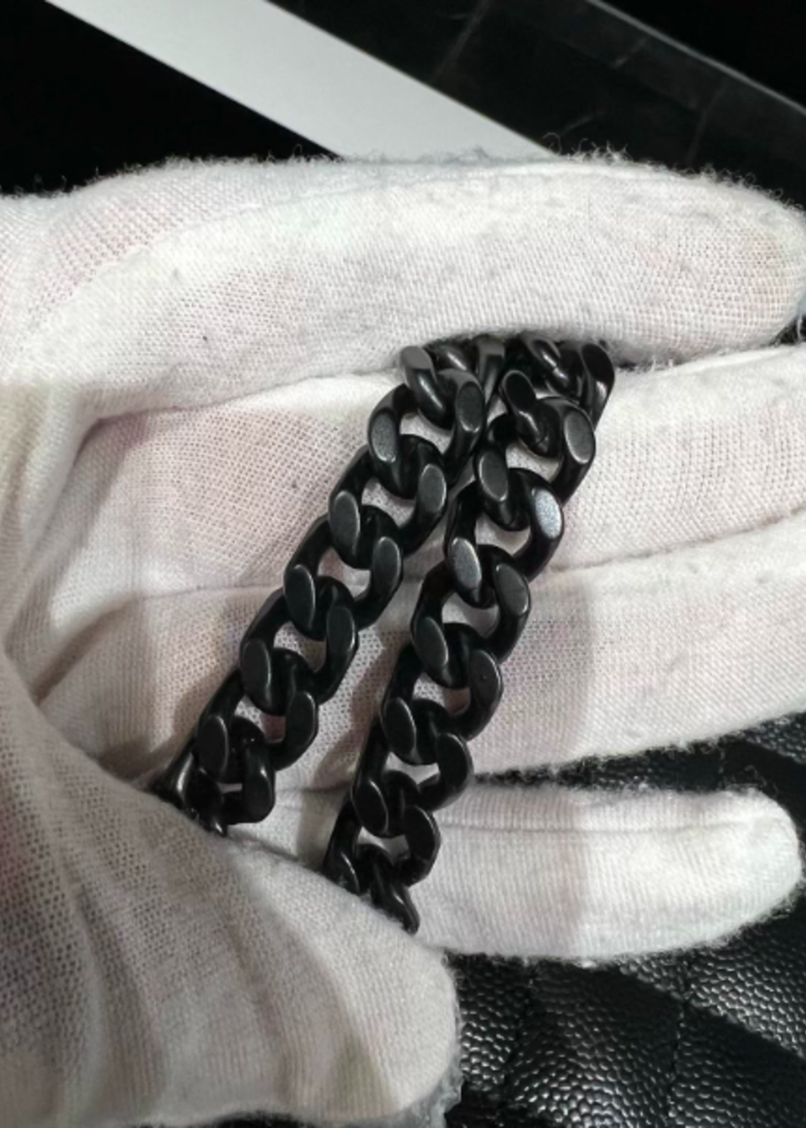 Saint Laurent SOLD - Saint Laurent Envelope Quilted Logo Plaque Shoulder Bag