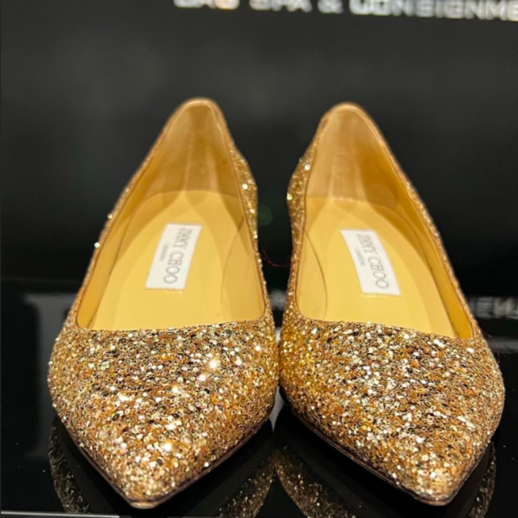 Jimmy Choo SOLD - Jimmy Choo Aza Heels - Gold