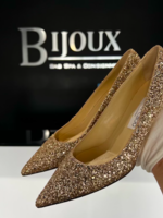 Jimmy Choo SOLD - Jimmy Choo Aza Heels - Gold