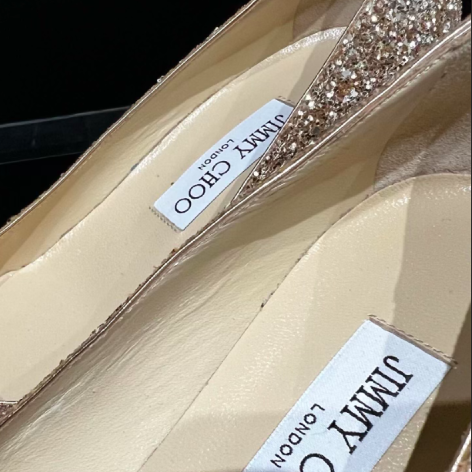 Jimmy Choo SOLD - Jimmy Choo Aza Heels - Gold