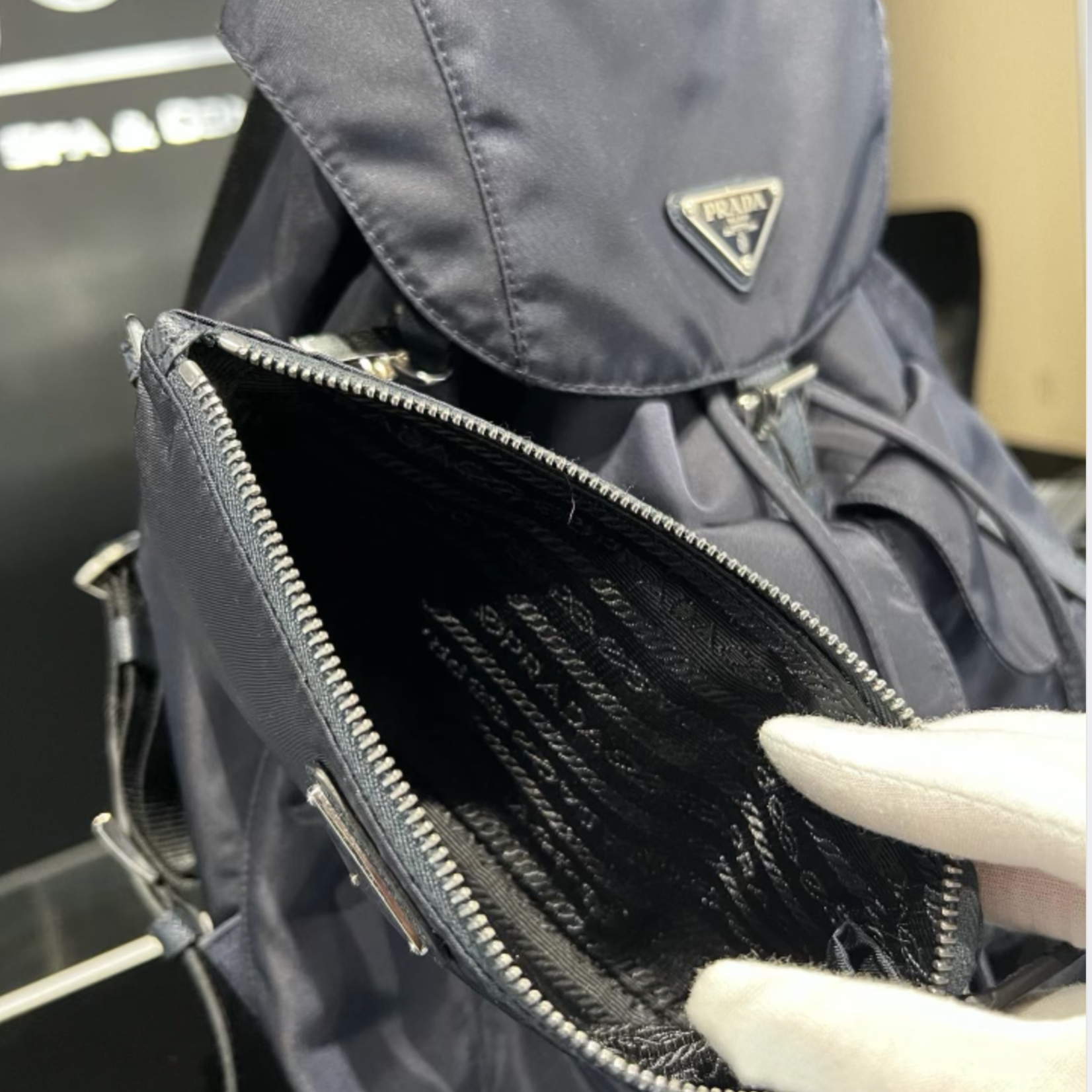 Prada SOLD - Prada Re-Nylon Backpack (Navy)