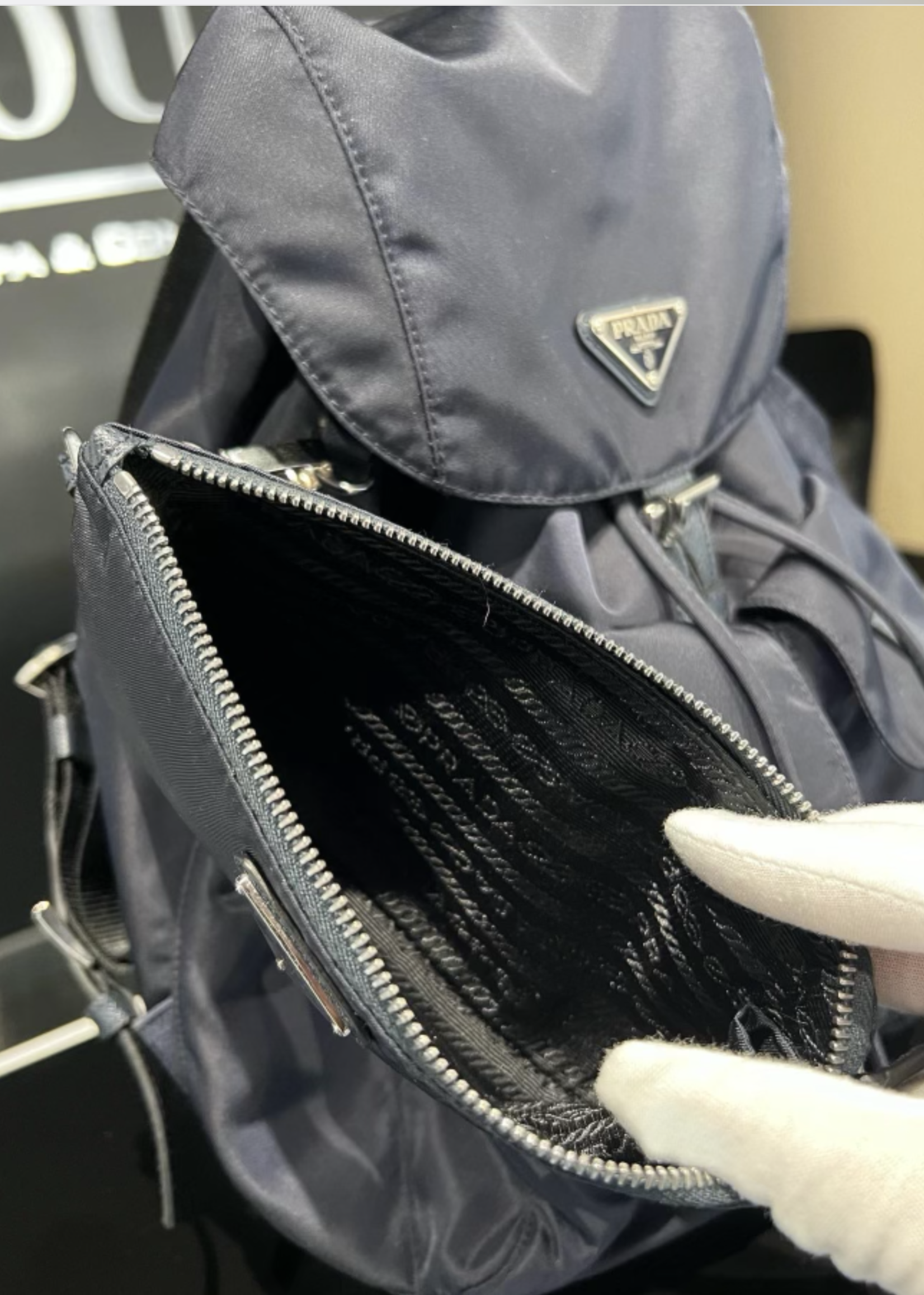 Prada SOLD - Prada Re-Nylon Backpack (Navy)