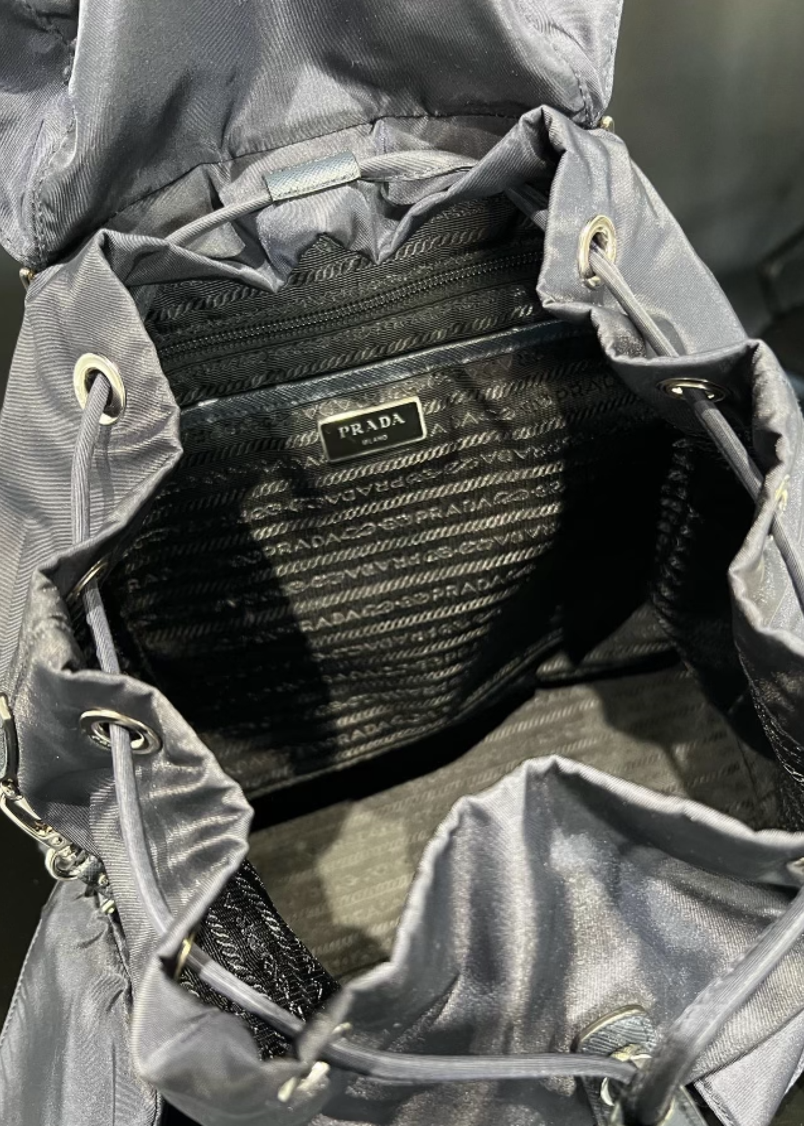 Prada SOLD - Prada Re-Nylon Backpack (Navy)