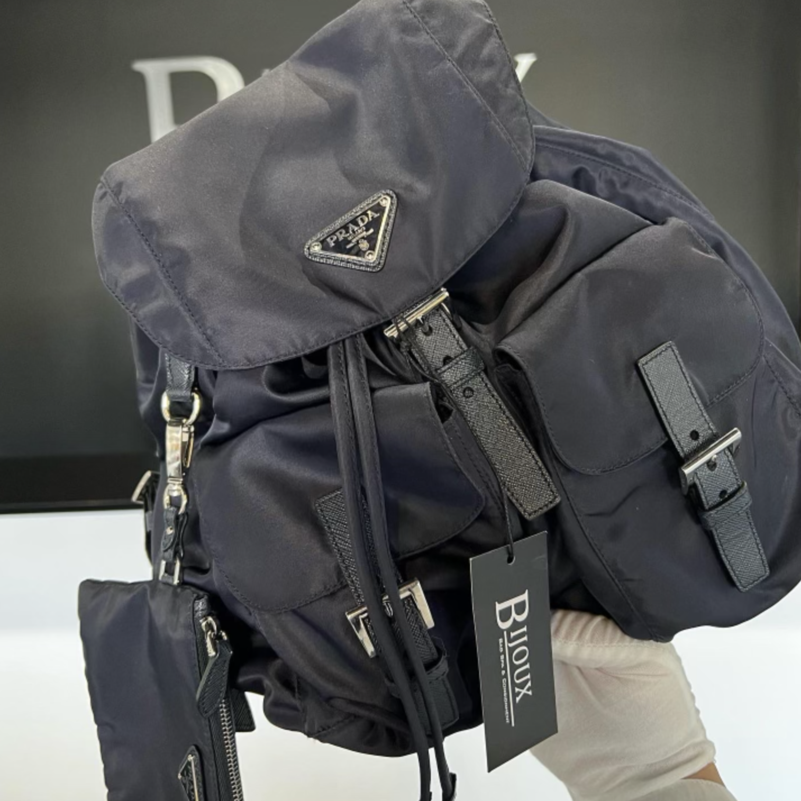 Prada SOLD - Prada Re-Nylon Backpack (Navy)