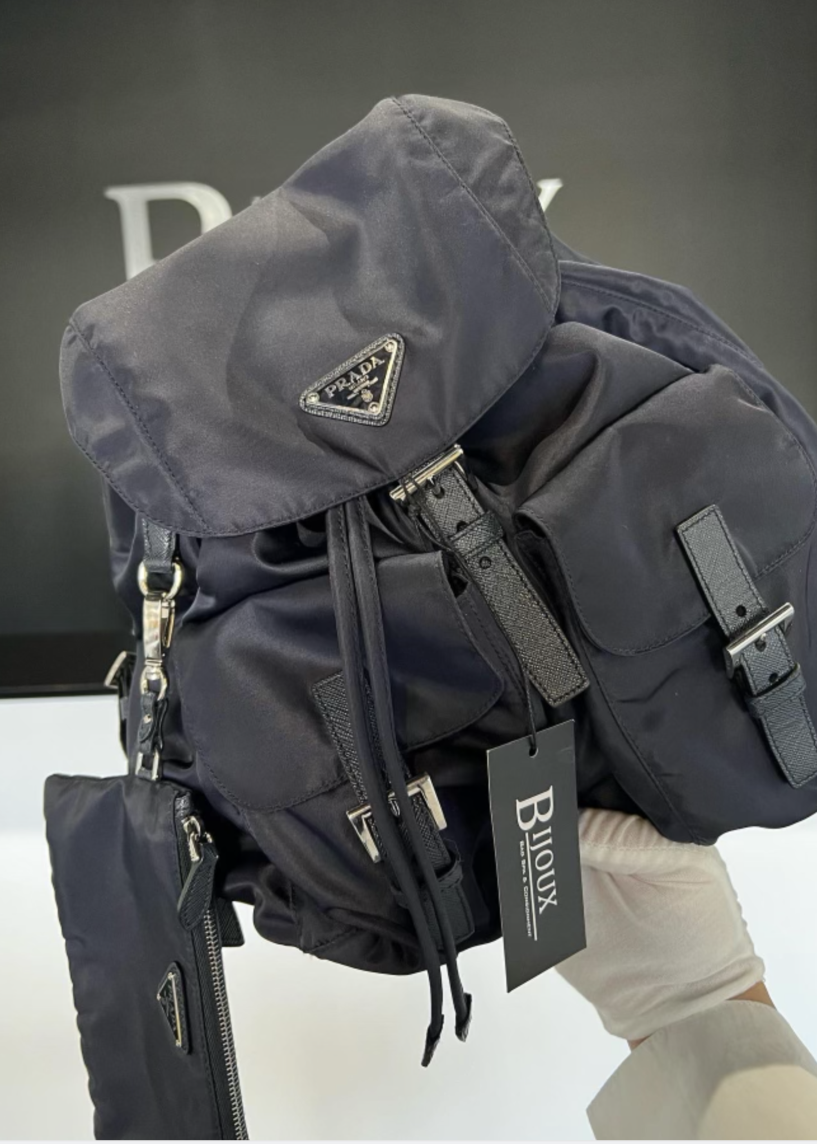 Prada SOLD - Prada Re-Nylon Backpack (Navy)