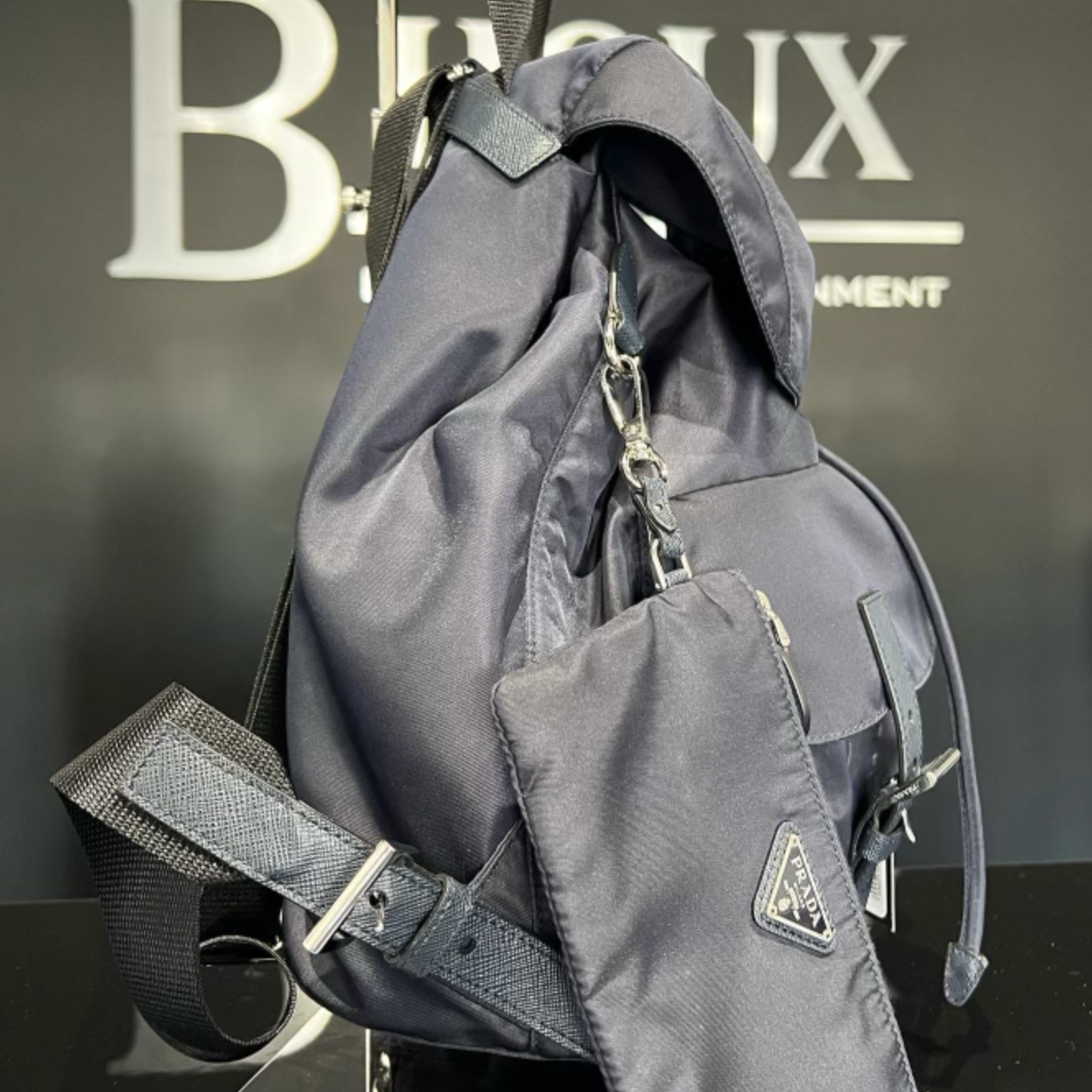 Prada SOLD - Prada Re-Nylon Backpack (Navy)