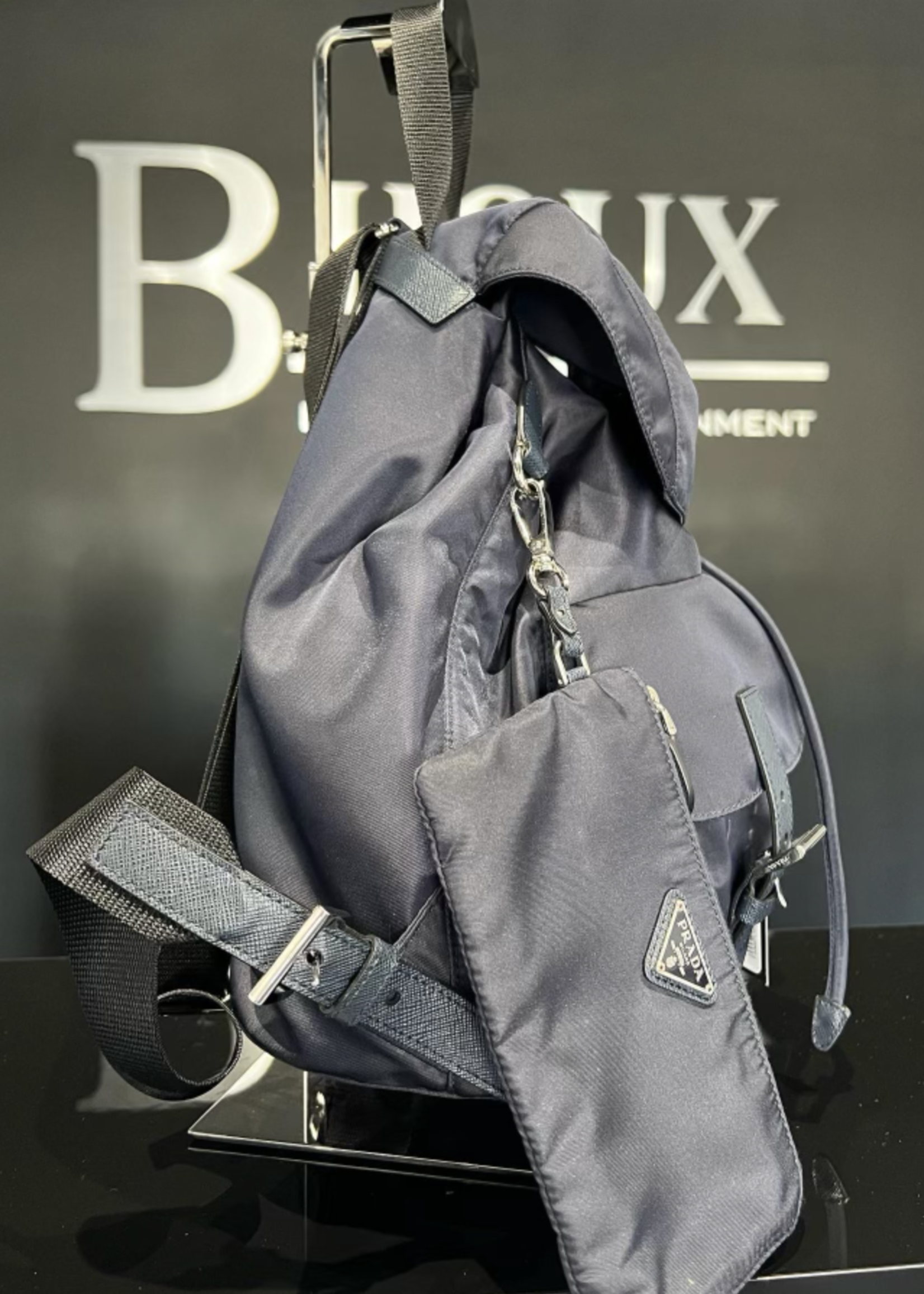 Prada SOLD - Prada Re-Nylon Backpack (Navy)