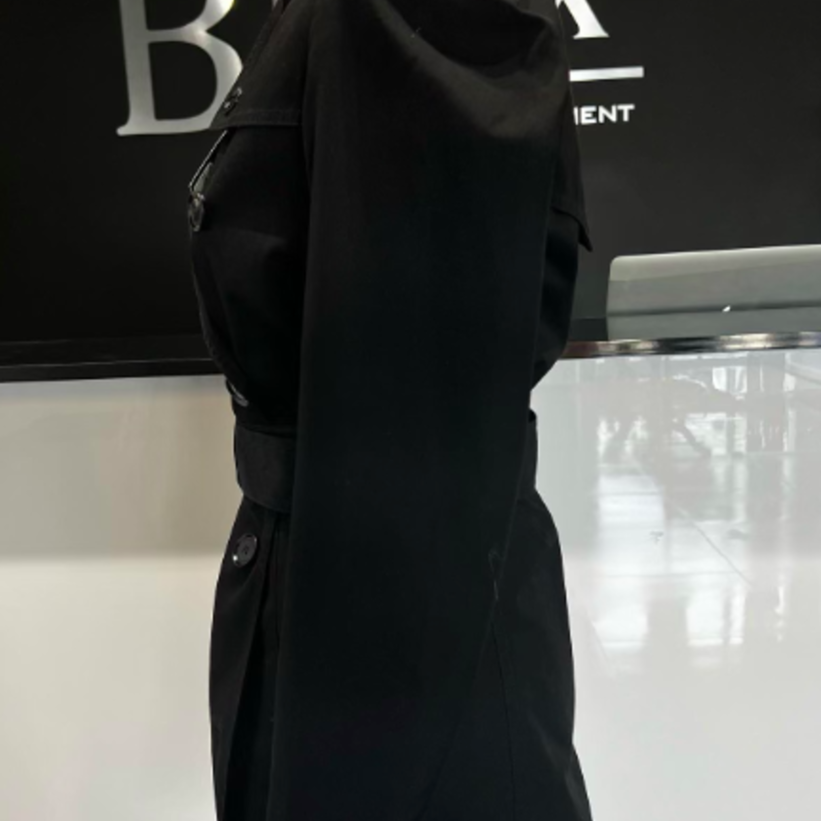 Burberry SOLD - Burberry Trench Coat (Black)