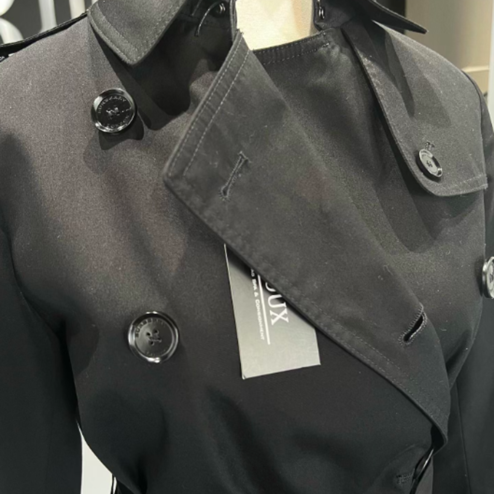Burberry SOLD - Burberry Trench Coat (Black)