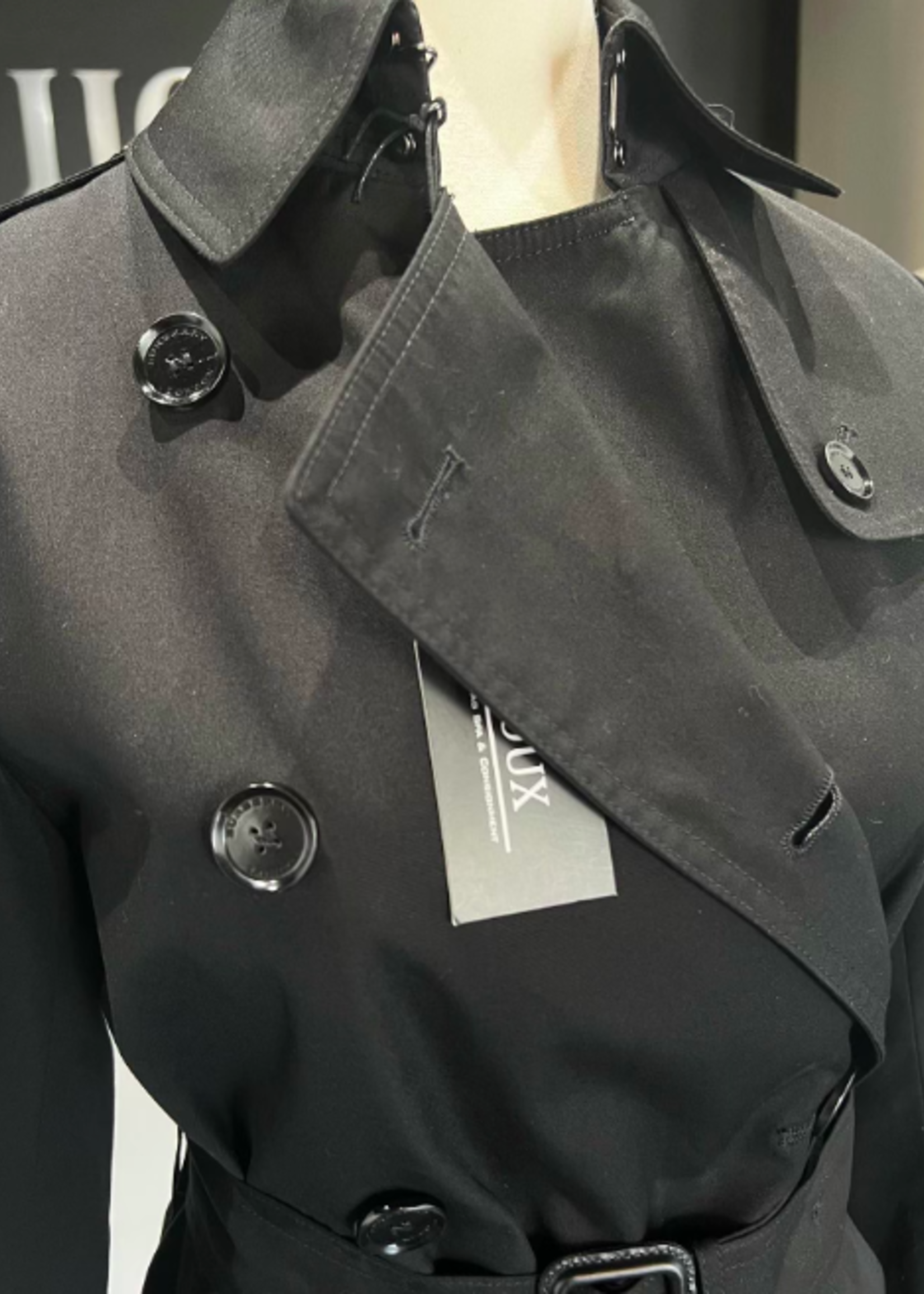 Burberry SOLD - Burberry Trench Coat (Black)