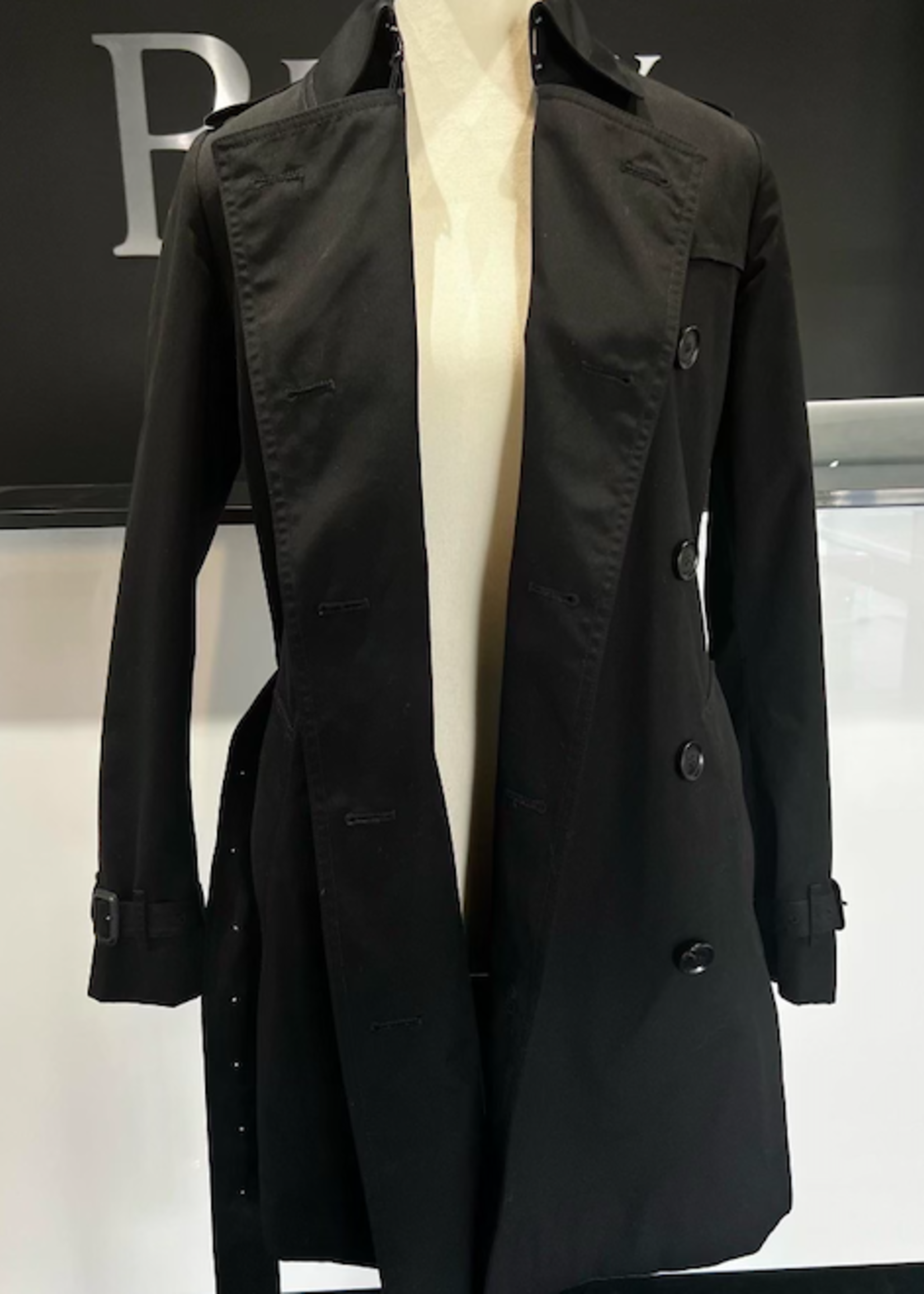 Burberry SOLD - Burberry Trench Coat (Black)