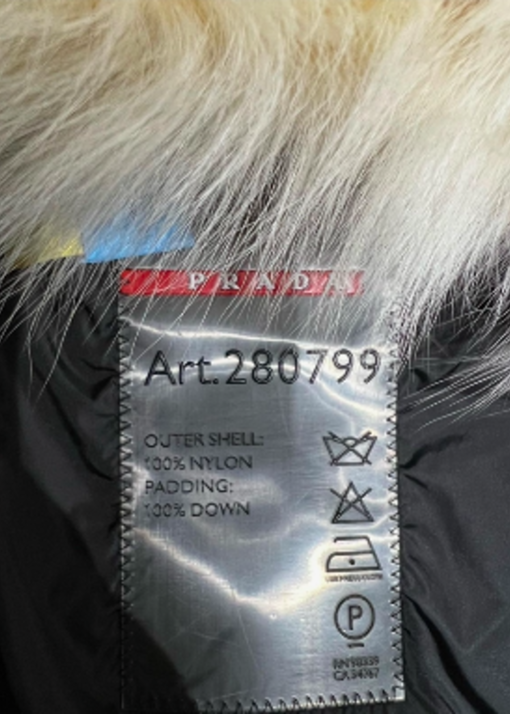 Prada Prada Milano Cream Down Quilted Coat