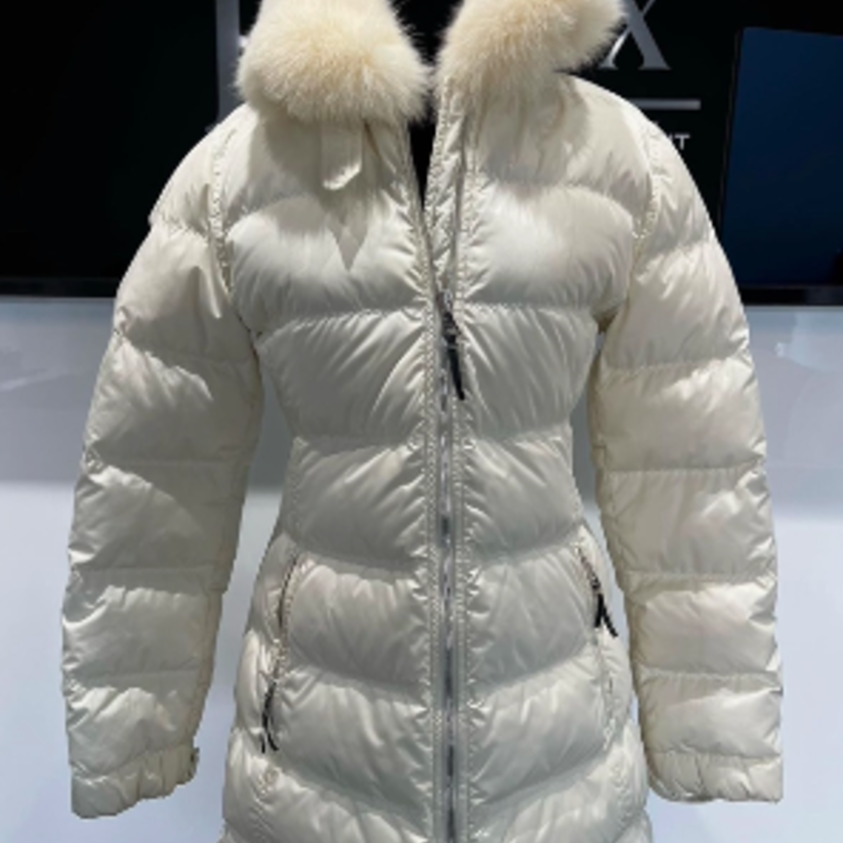 Prada Prada Milano Cream Down Quilted Coat